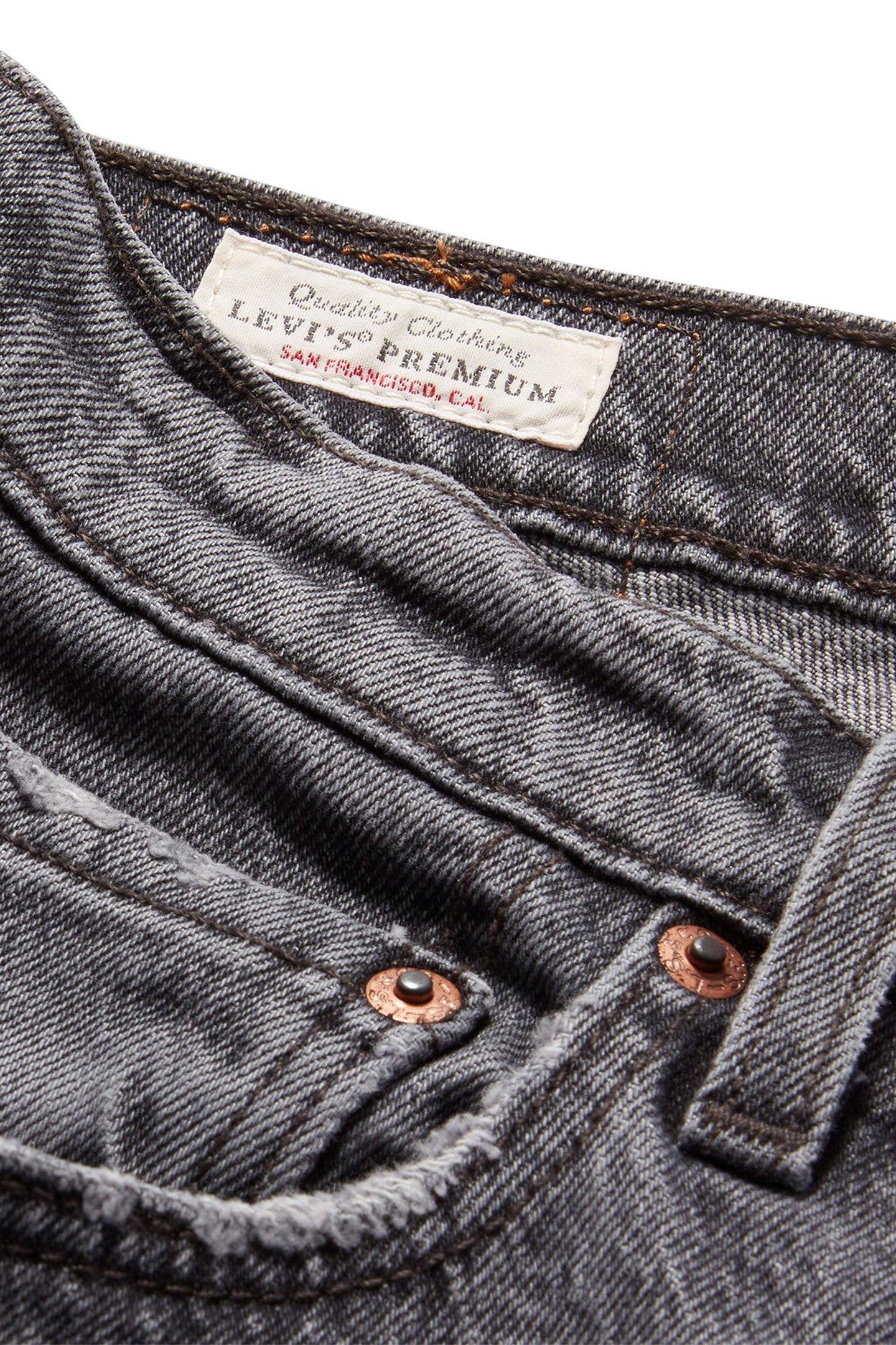 501 JEANS FOR WOMEN BLACK WORN IN 8