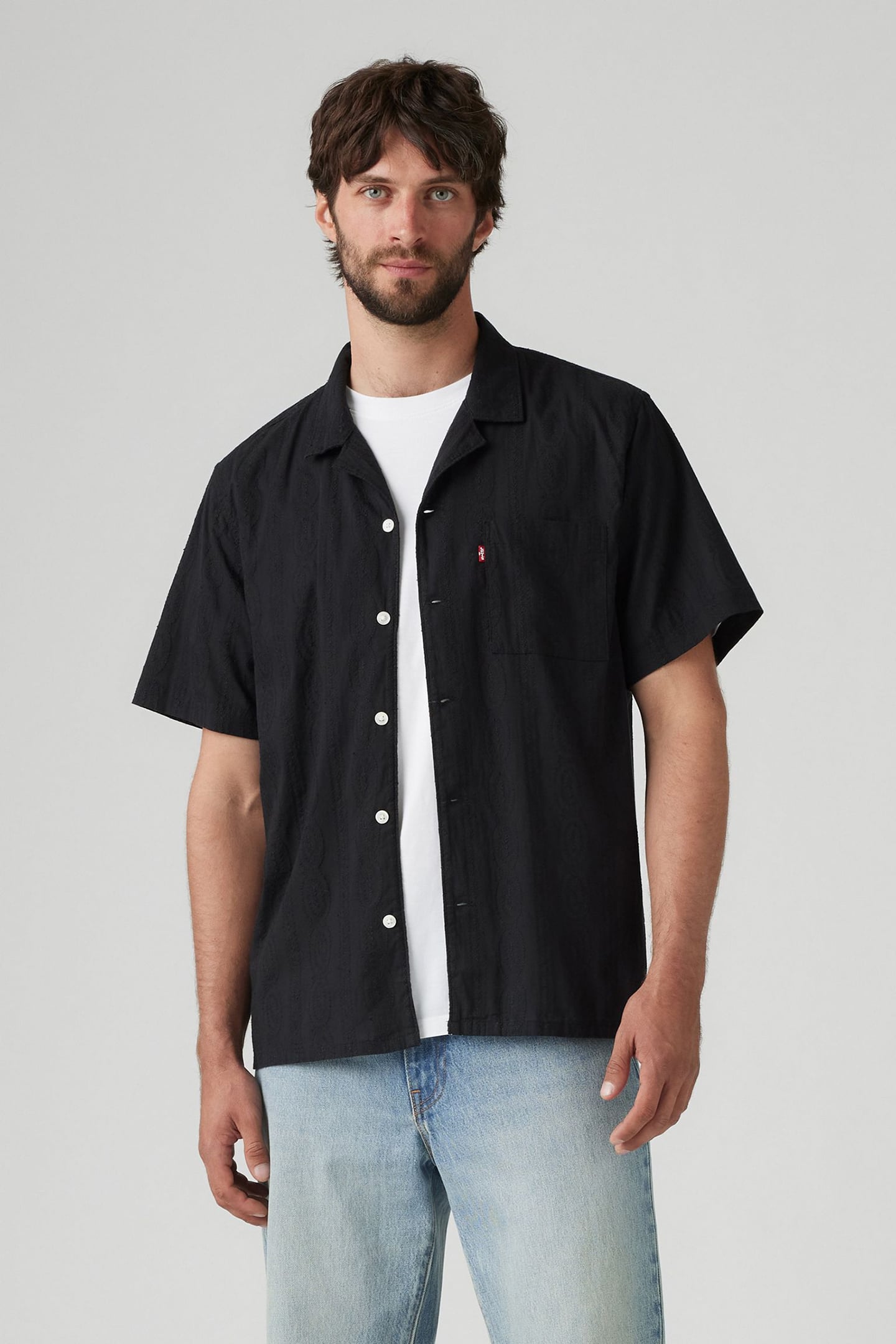 THE SUNSET CAMP SHIRT EMBER DETAIL STRIP 1