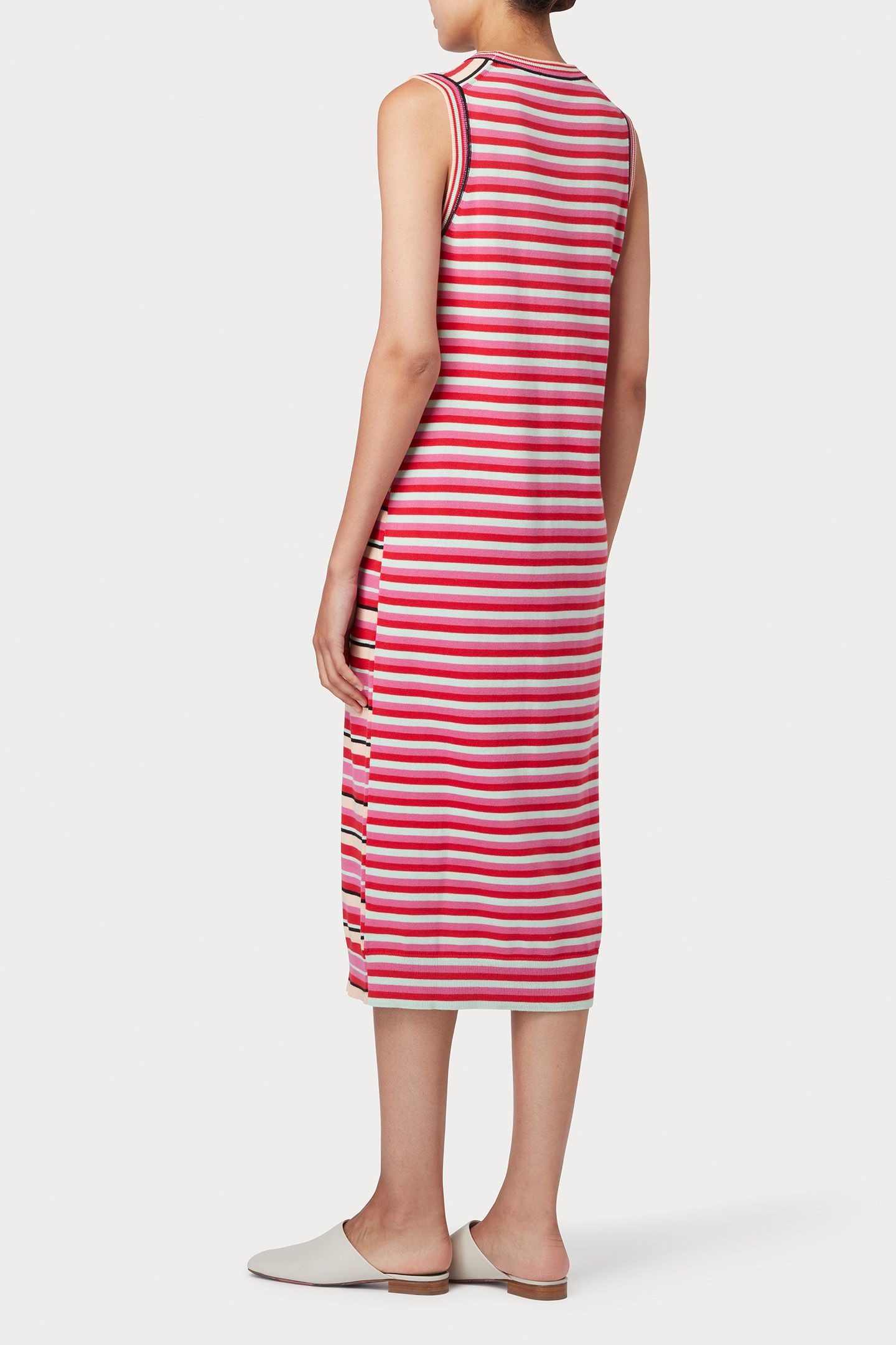 KNITTED DRESS BUBBLEGUM/RASP 2