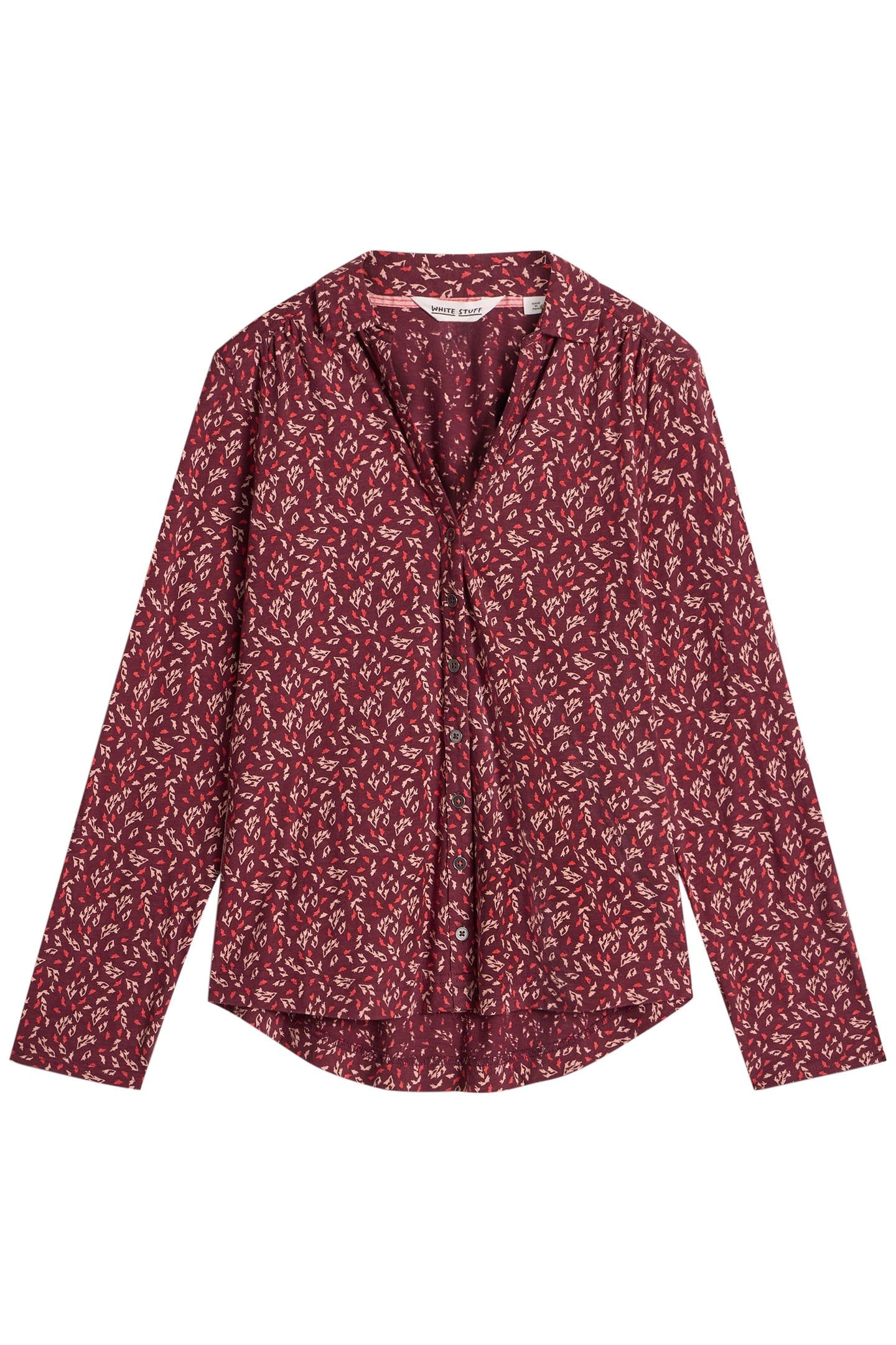 ANNIE JERSEY SHIRT PLUM MULTI 4