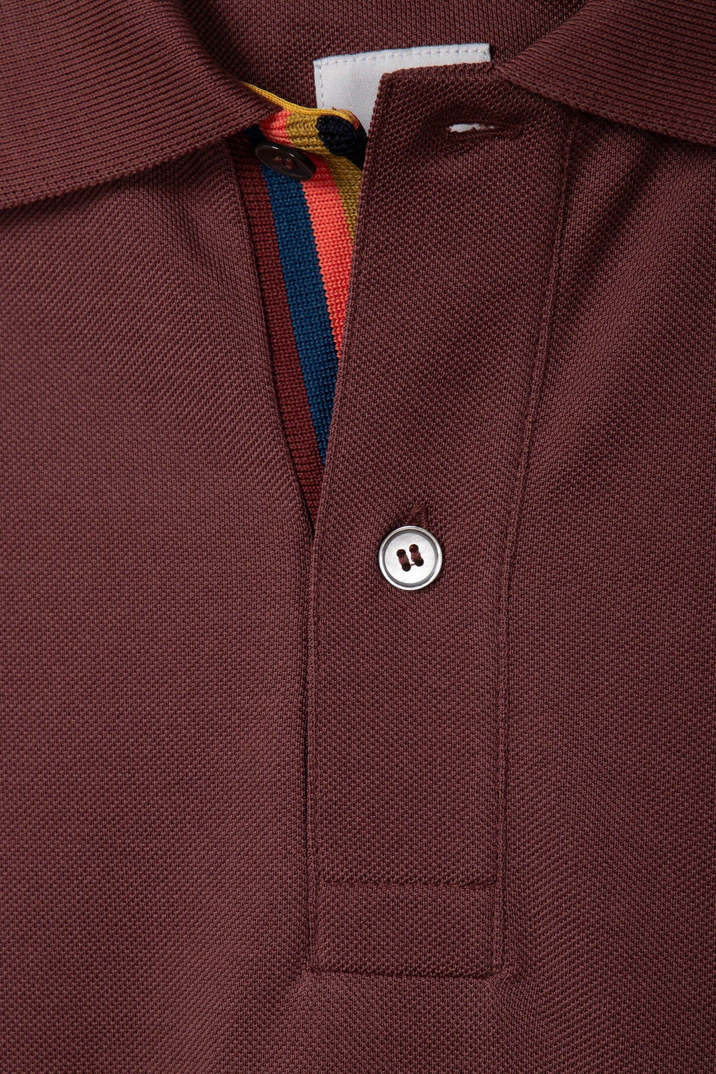 POLO SHIRT STR PLACKET HAZELNUT 4