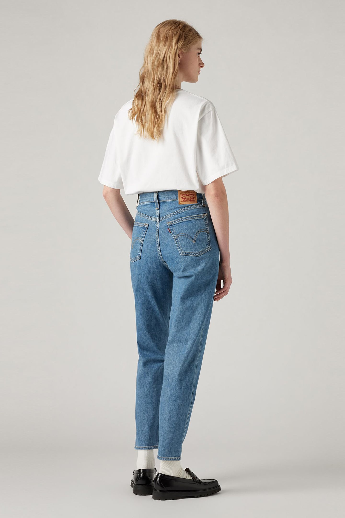 HIGH WAISTED MOM JEAN INDIGO 2