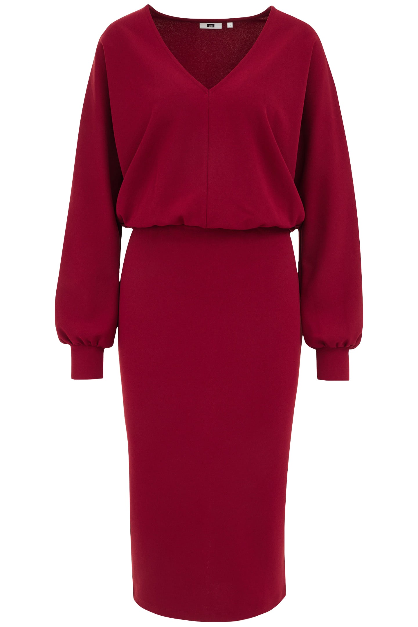 DRESS MID LENGTH VINTAGE RED 3