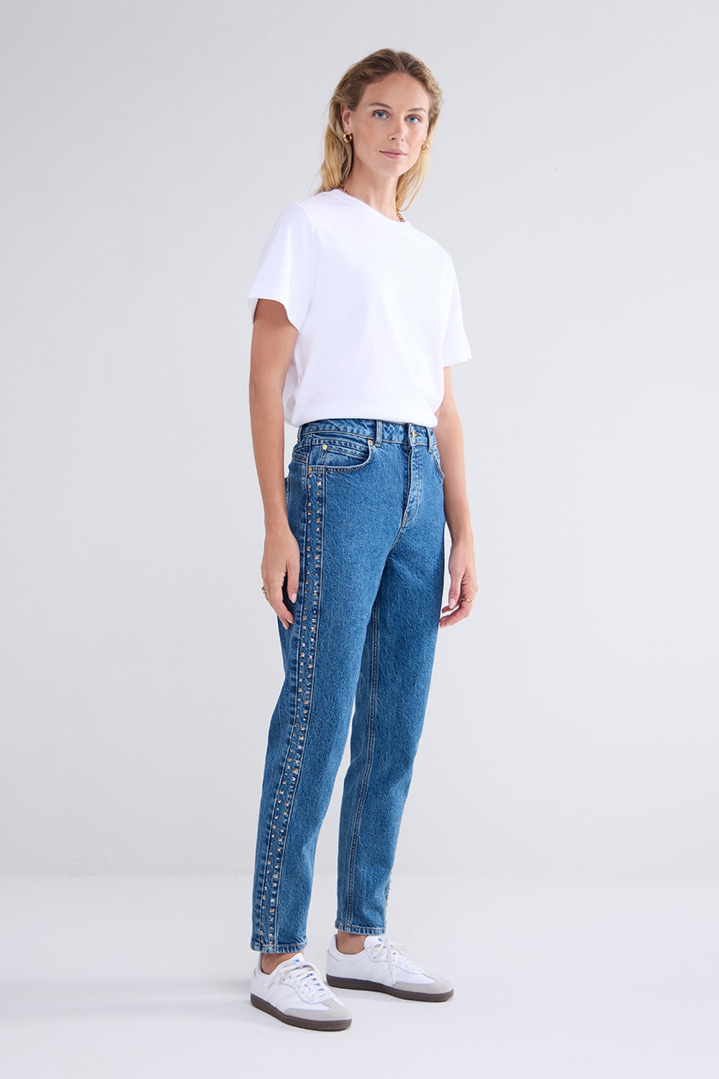 MOMS FIT JEANS INDIGO COTTON LYOCELL BLUES 4