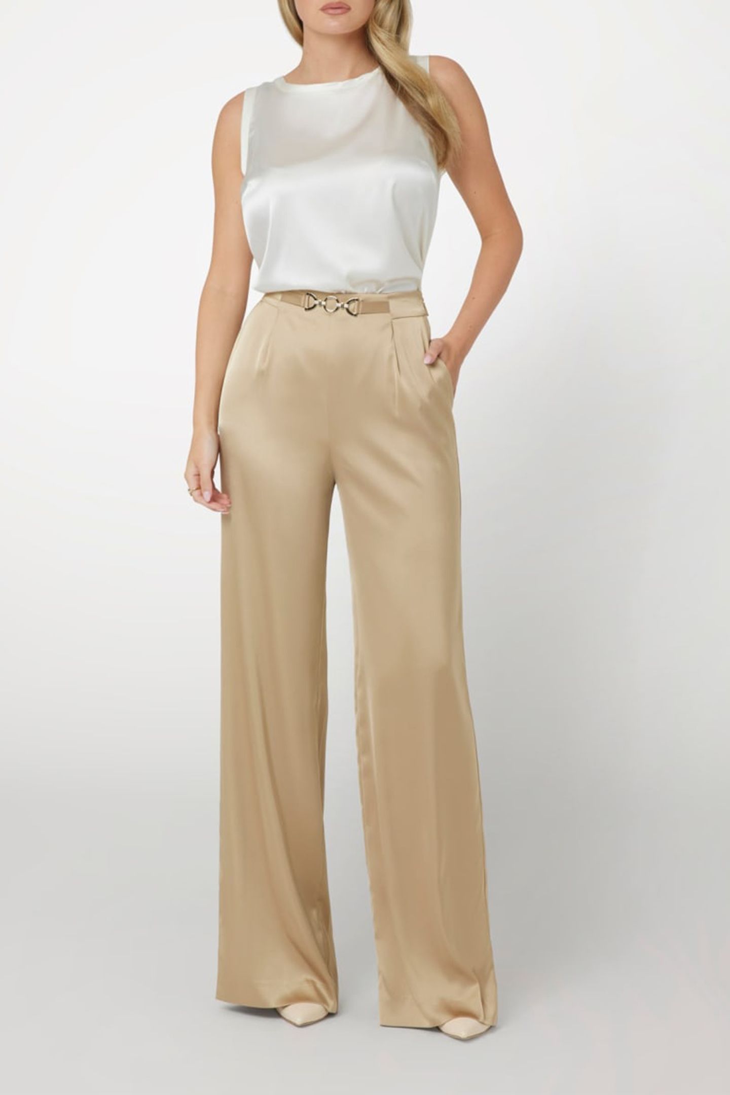 MARCIANO BY GUESS JOSETTE PANT HERB TAN 3