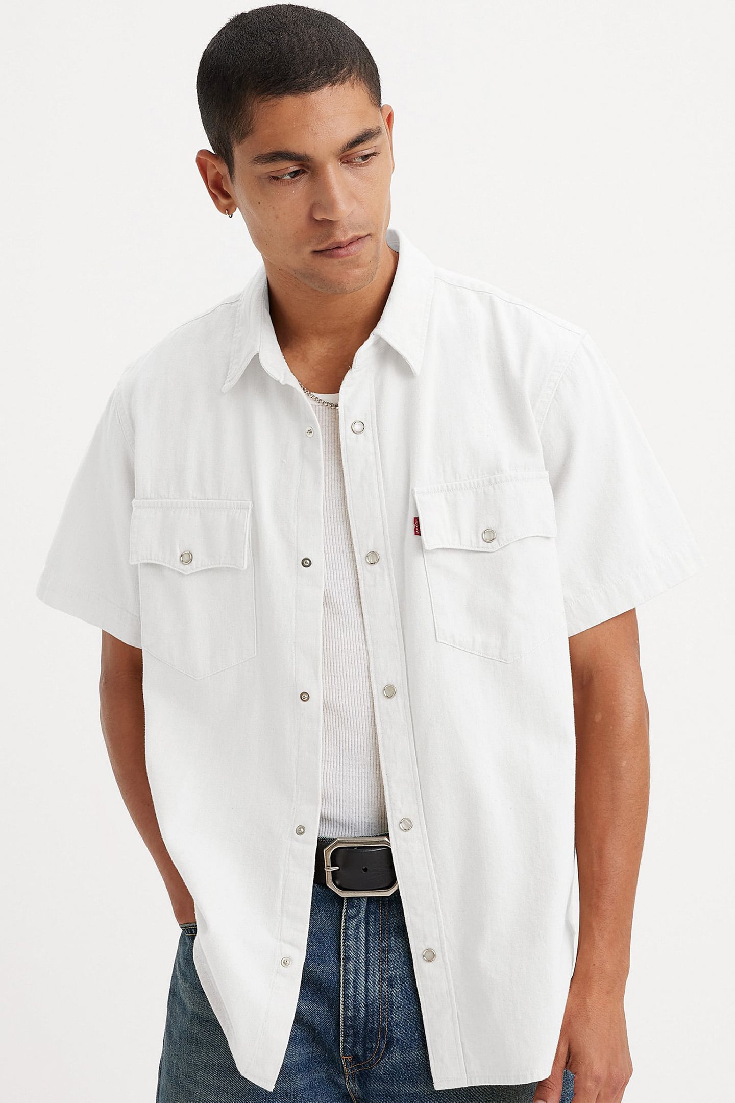 SS RELAXED FIT WESTERN NEWMAN ECRU 5