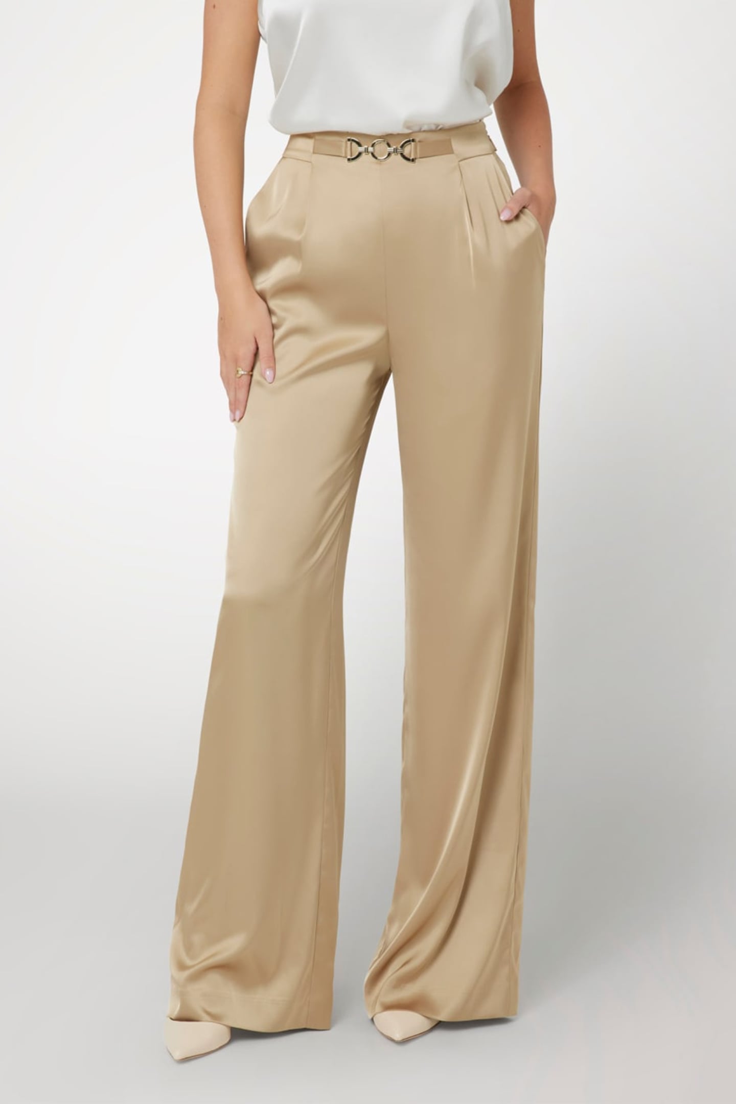 MARCIANO BY GUESS JOSETTE PANT HERB TAN 1