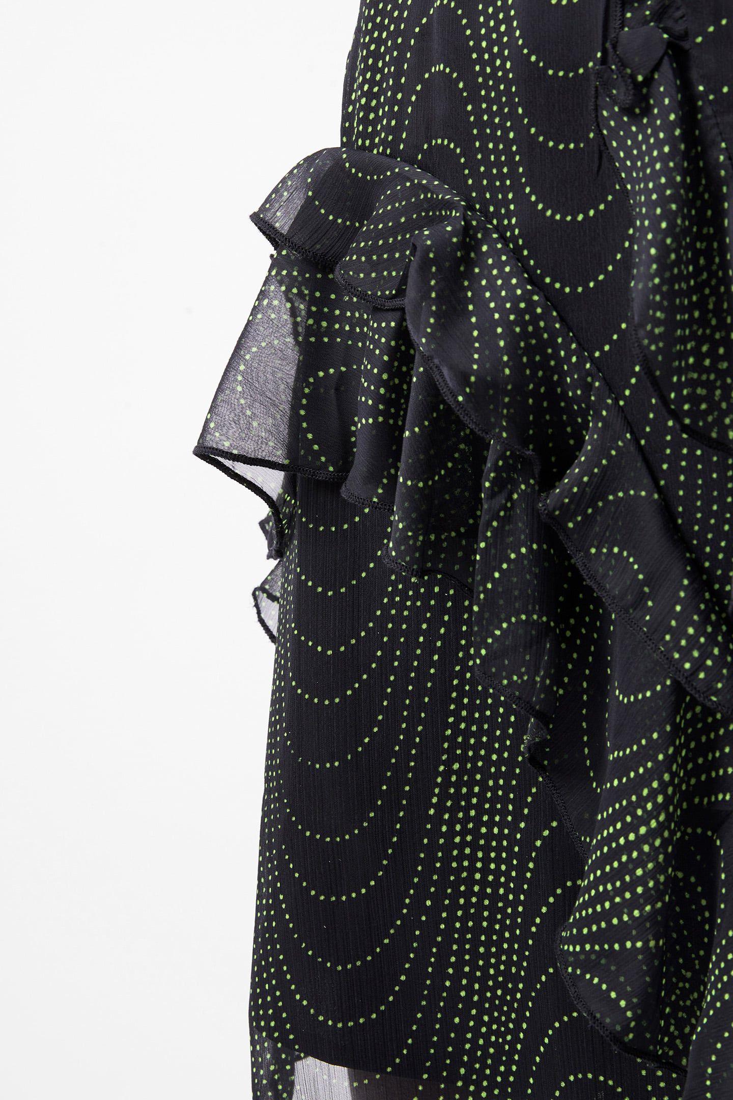 GRACE ARTEMIS MINI SKIRT BLACKOUT/VIVID GREEN 4
