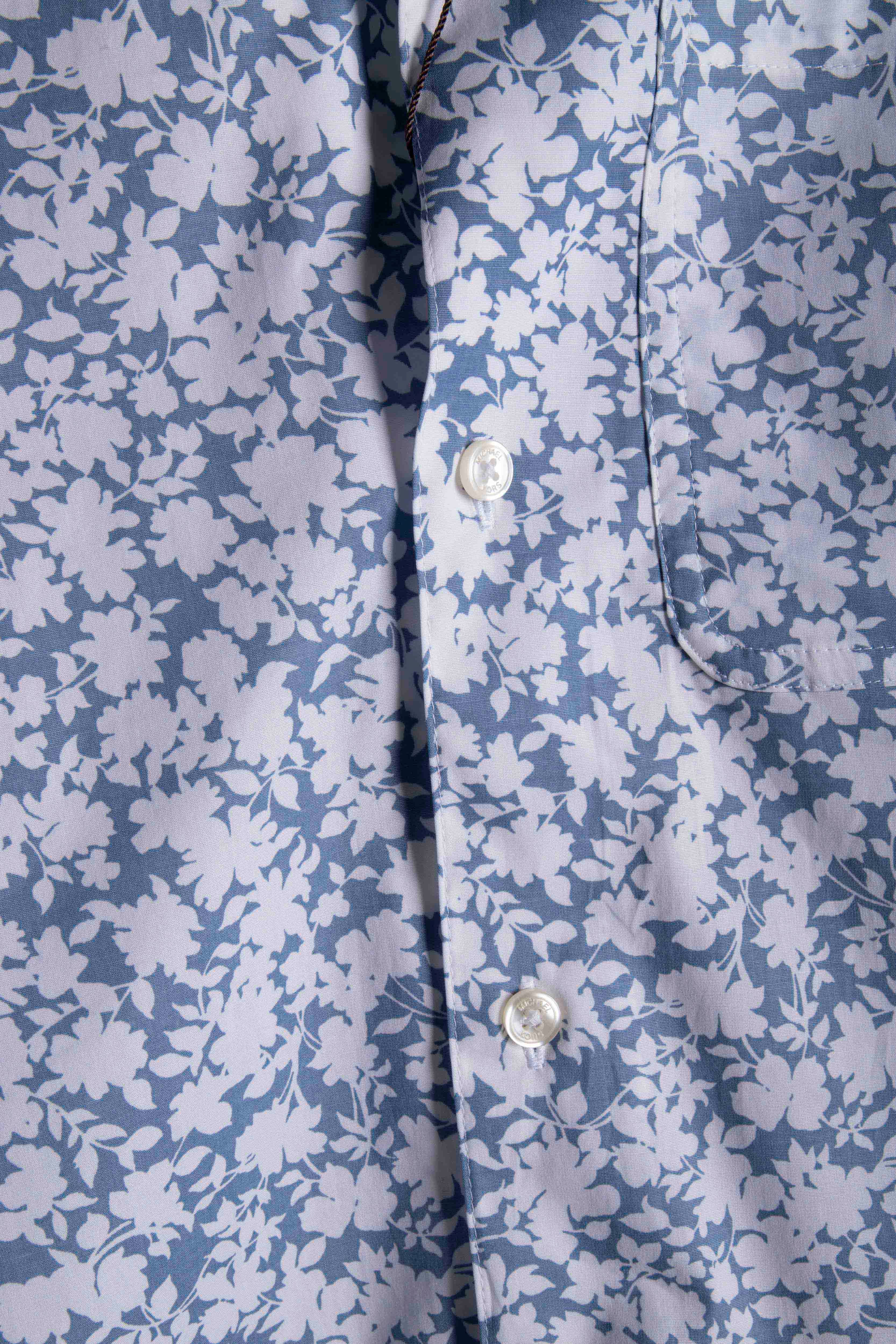 SHORT SLEEVE SHIRT IN BLUE FLORAL PRINT 5