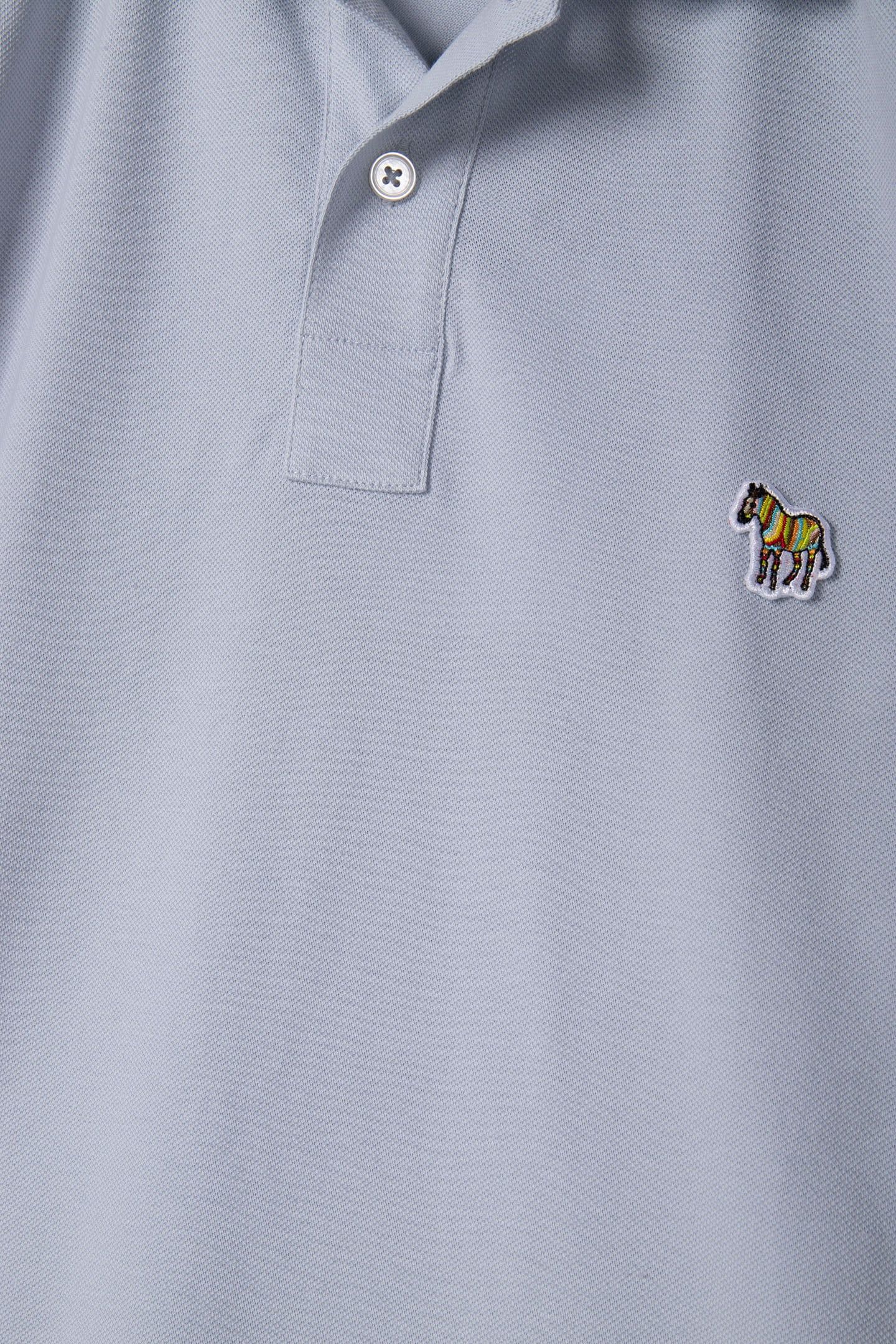SLIM FIT POLO ZEB BADGE GREY 4