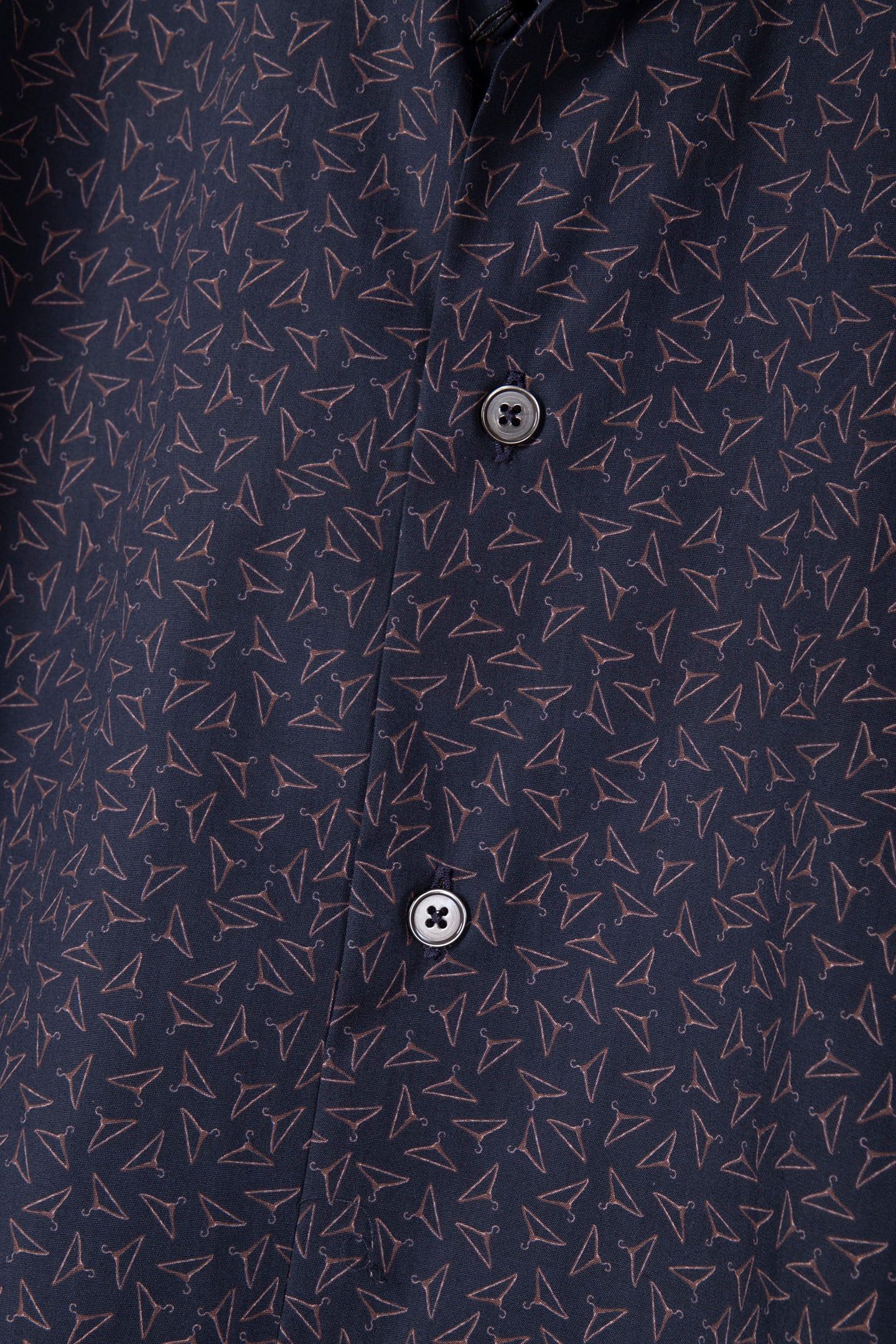 S/C TAILORED FIT SHIRT NAVY 4