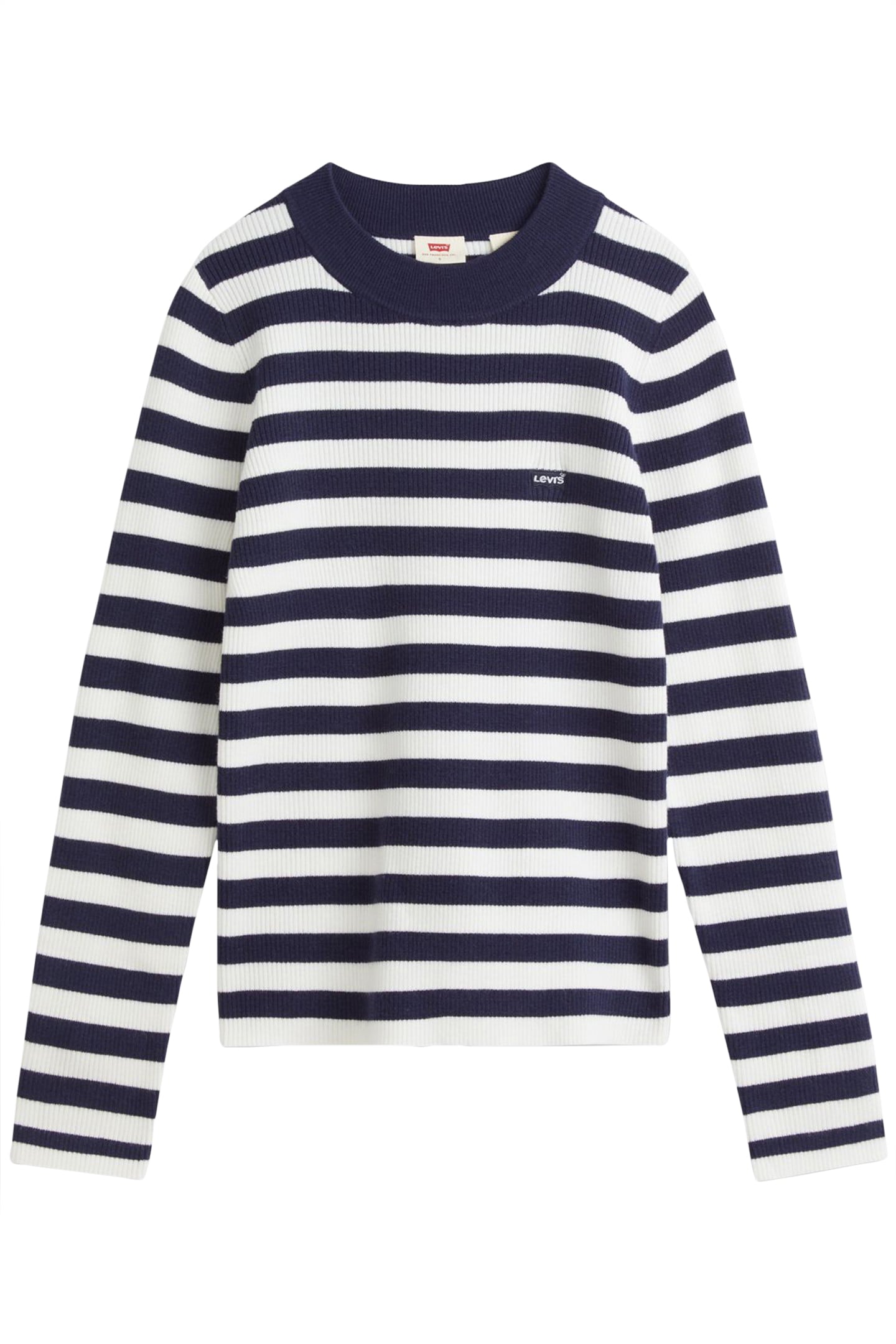RIB CREW SWEATER OREO COOKIE MULTI STRIP 3