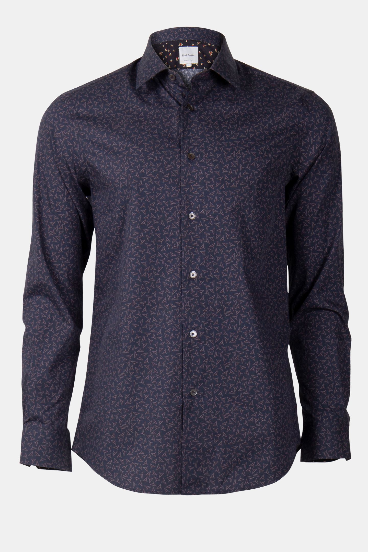 S/C TAILORED FIT SHIRT NAVY 3