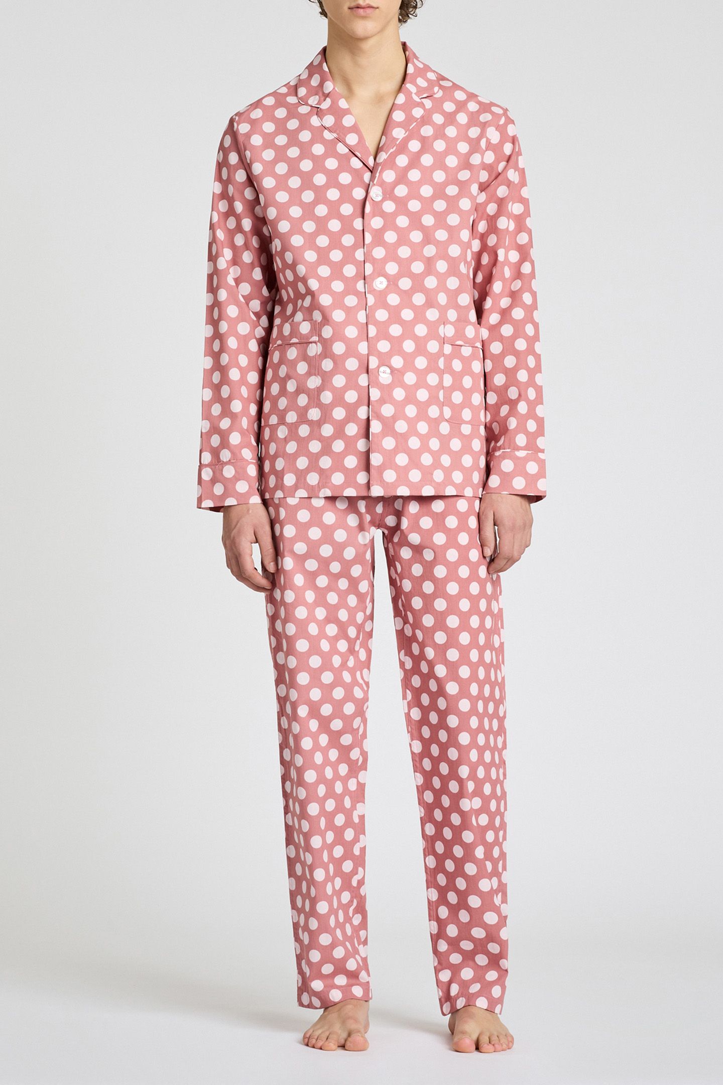 UNISEX PJ TOP L/SLV RED 3