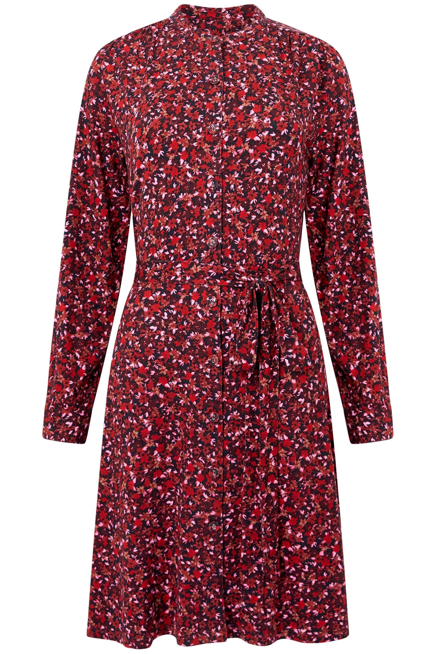 CLARA HENLEY SHIRT DRESS M BLACKOUT MULTI 3