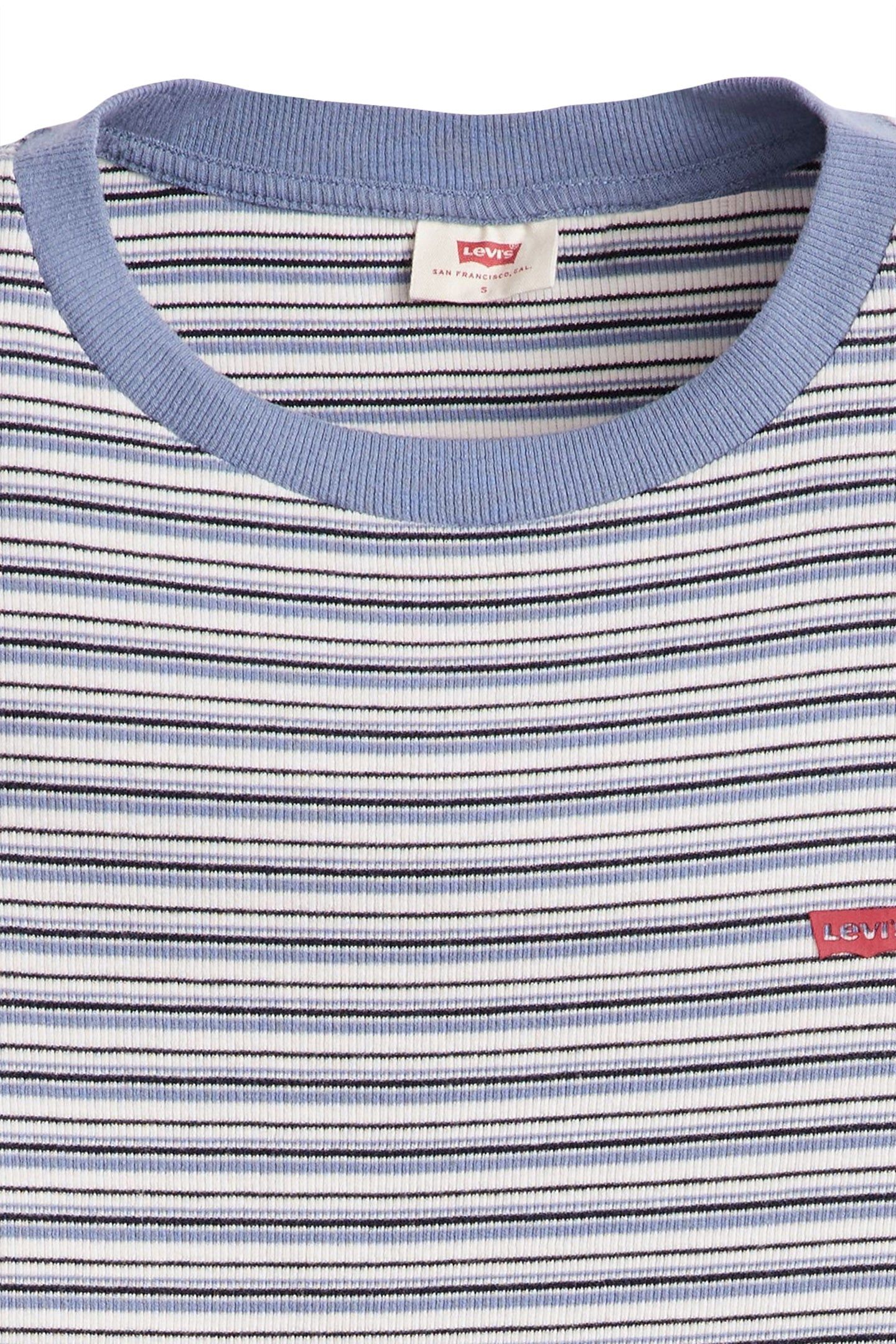 ESSENTIAL SPORTY TEE MEG STRIPE CLOUD DANCER 6