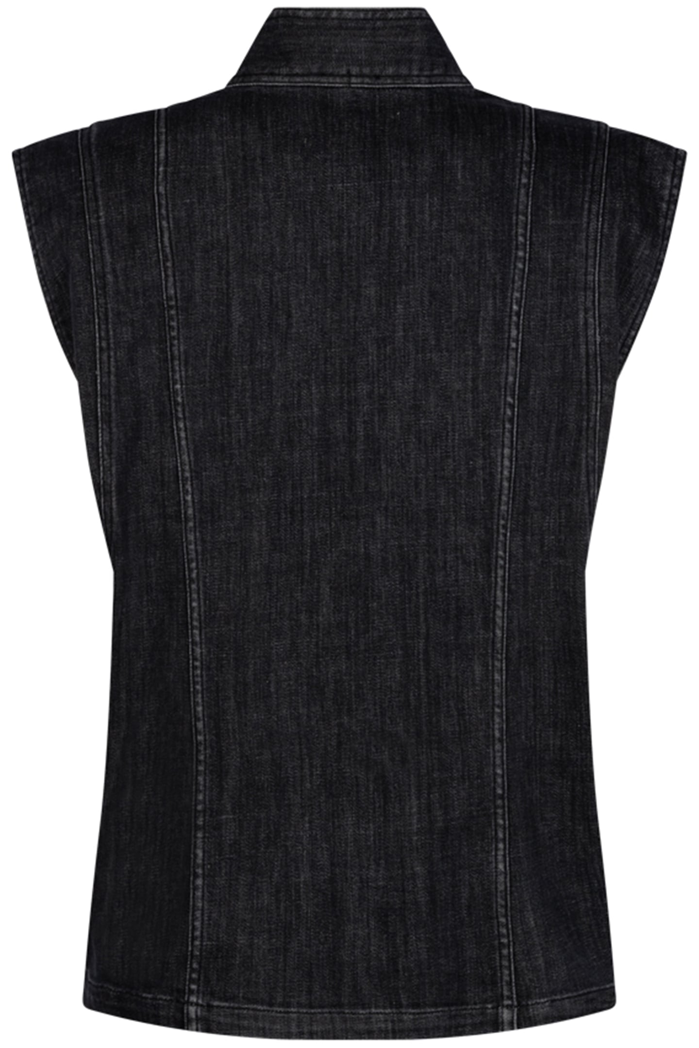 UNNI DENIM VEST DARK GREY 2