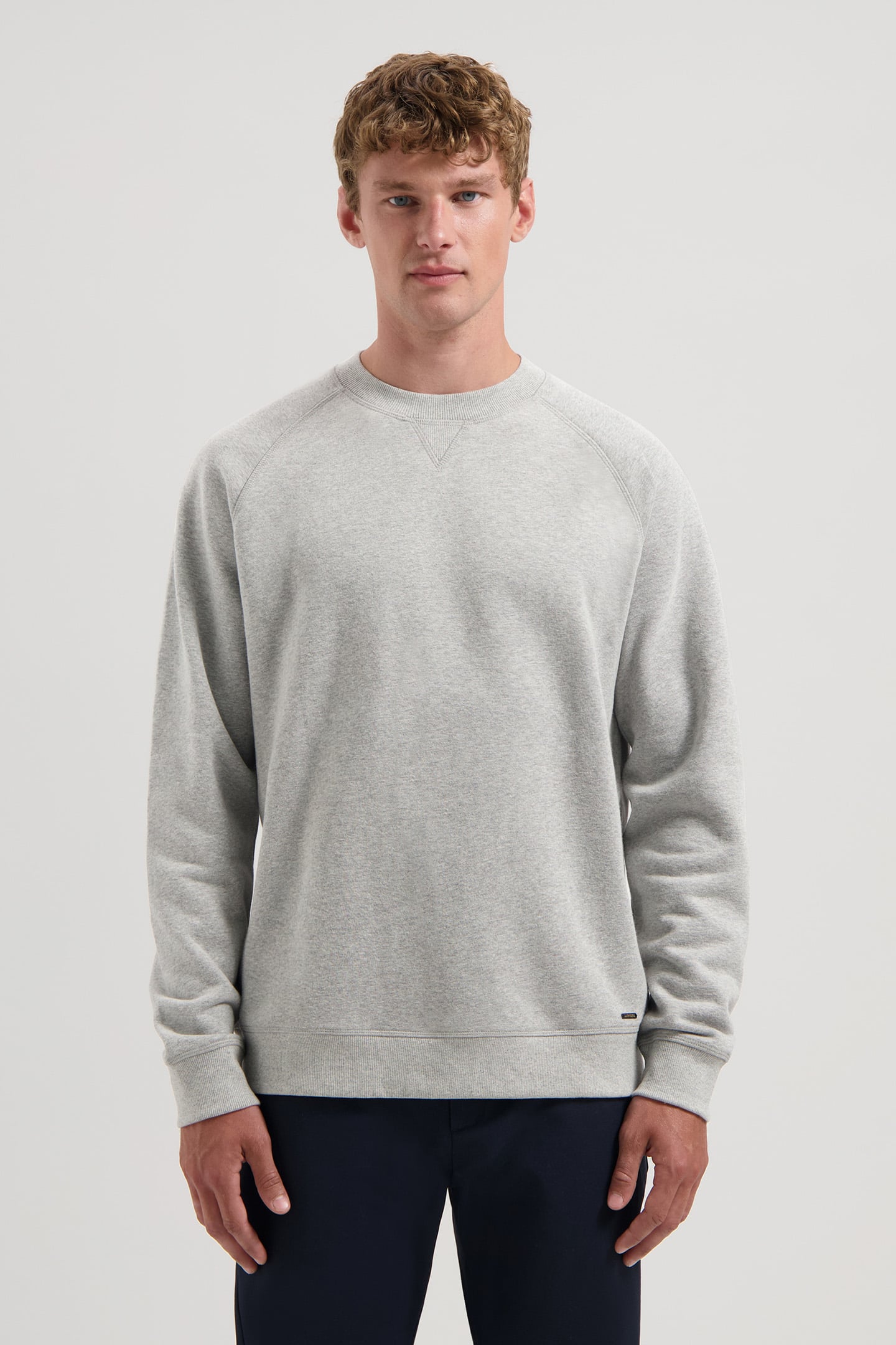 DS_SAMMY CREW PEACH SWEAT GREY MELANGE 1