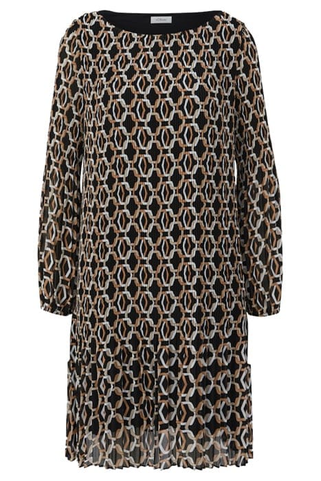 S.OLIVER DRESS GREY/BLACK 3