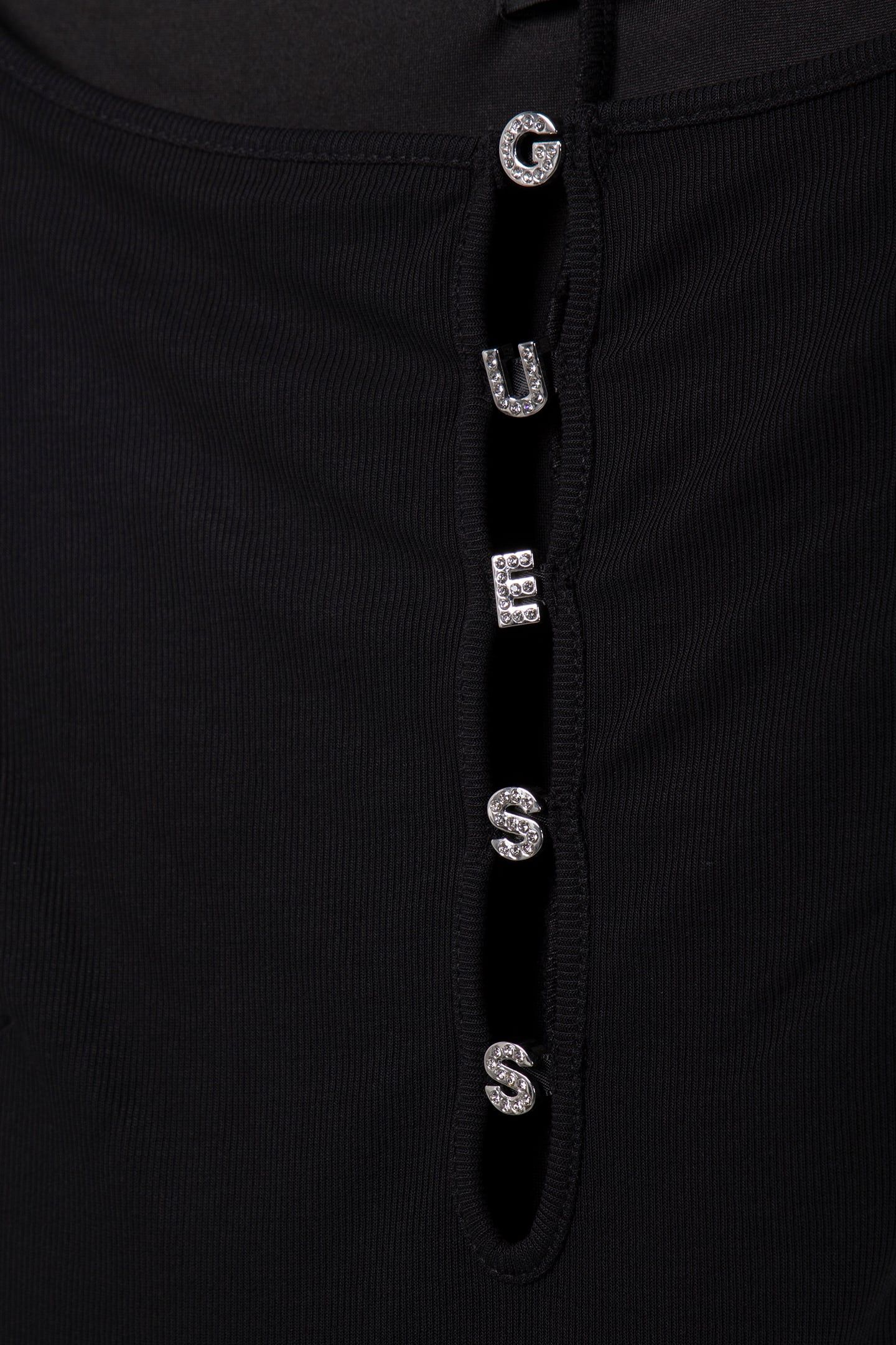 GUESS ECO SS ELIS LOGO LETTER JET BLACK A996 4