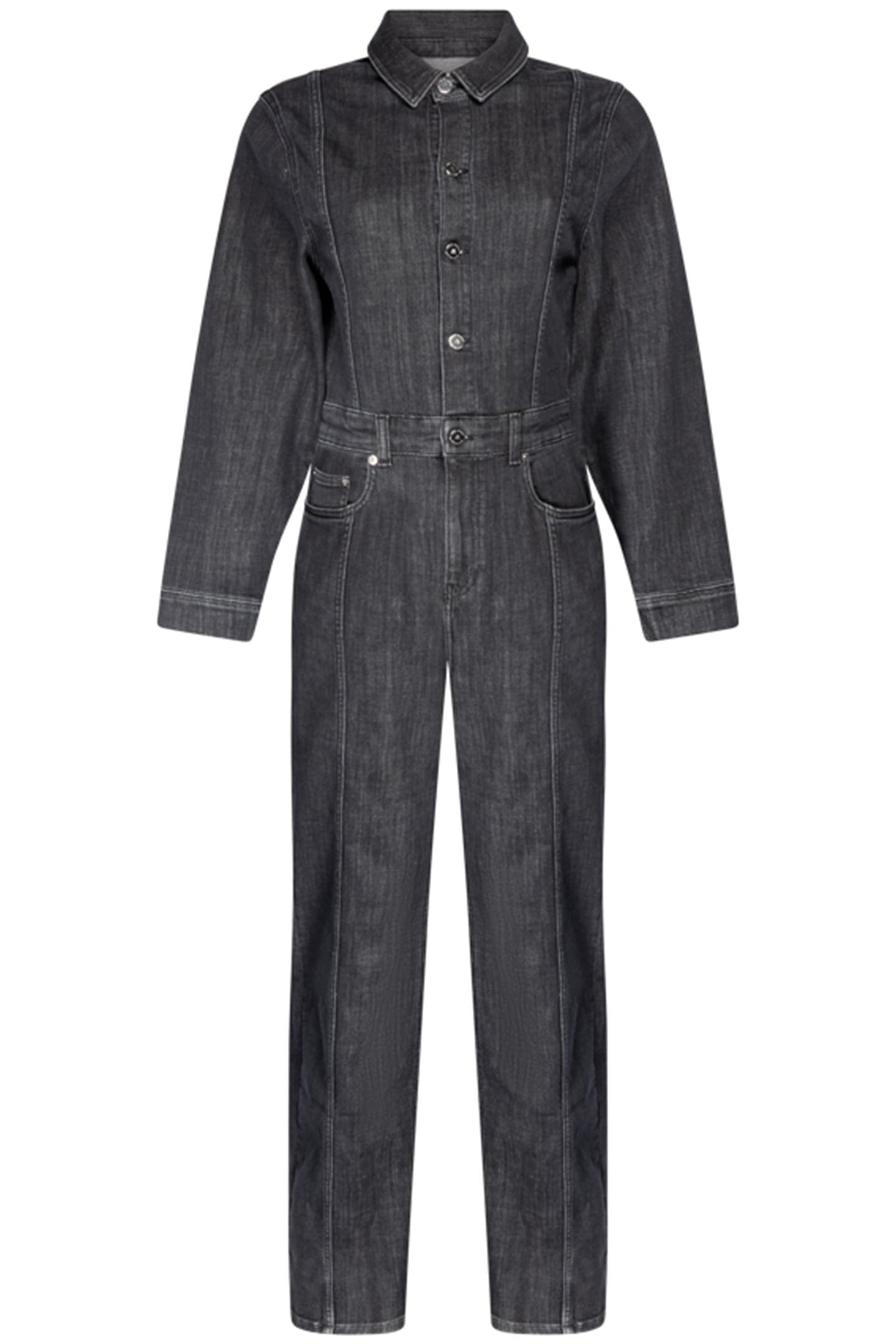 LAUREN JUMPSUIT LONG SLEEVE DARK GREY 1