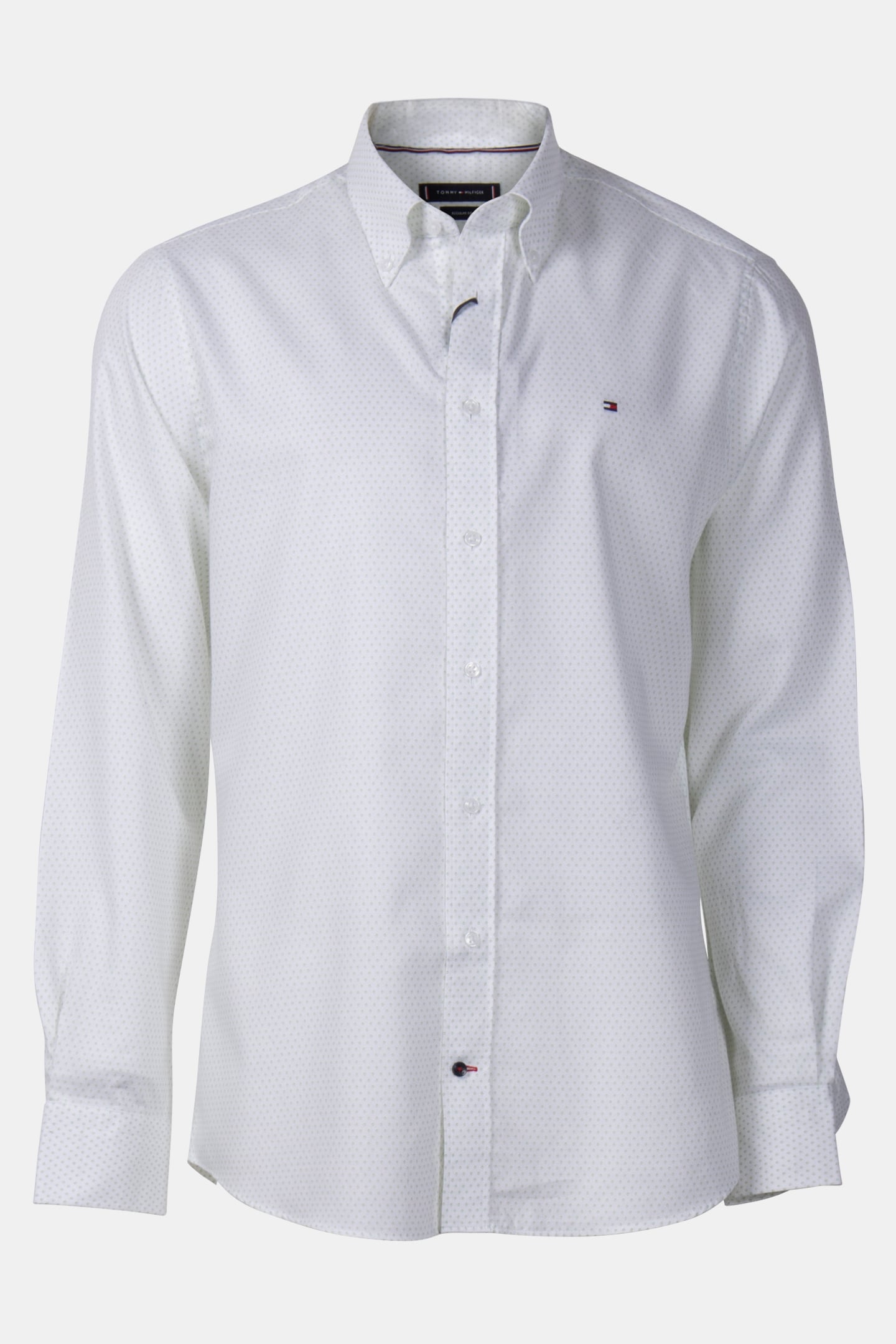 CL - TWILL PRT RF SHIRT WHITE/OPAL GREEN 3
