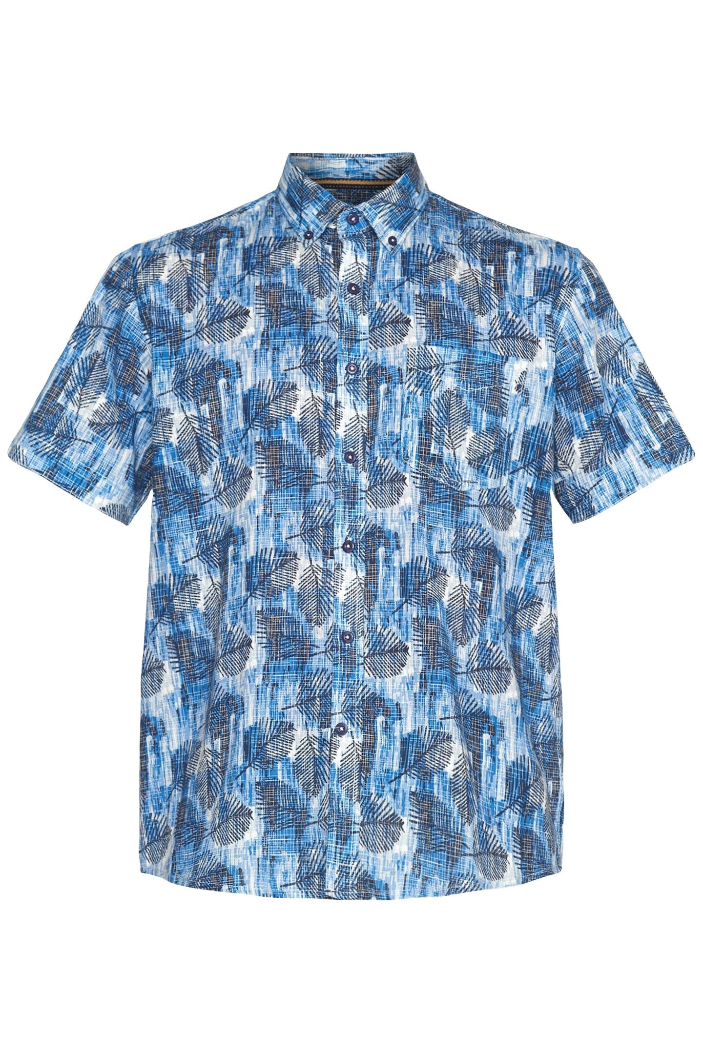 GUNNARSI LEAVE PRINT BLUE CAPTAIN 4