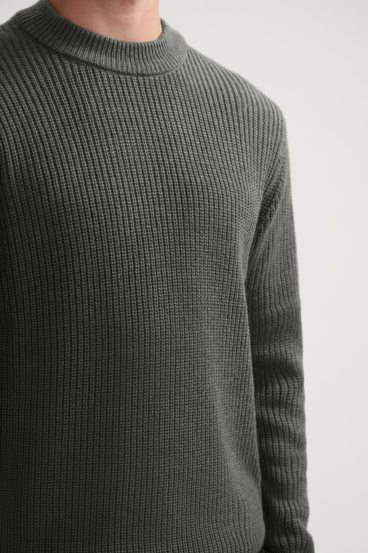 DS-CREW RIBKNIT DARK ARMY 5