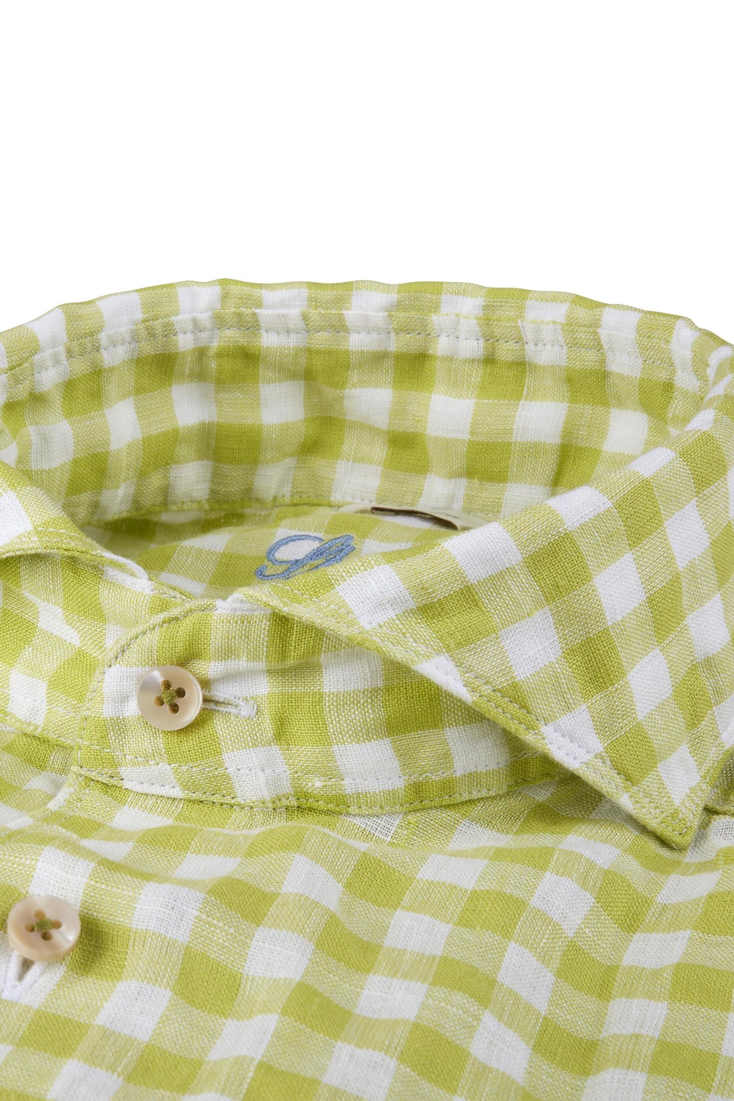 FITTED BODY/22, RC CUFF, SPORT LIGHT GREEN CHECK 2
