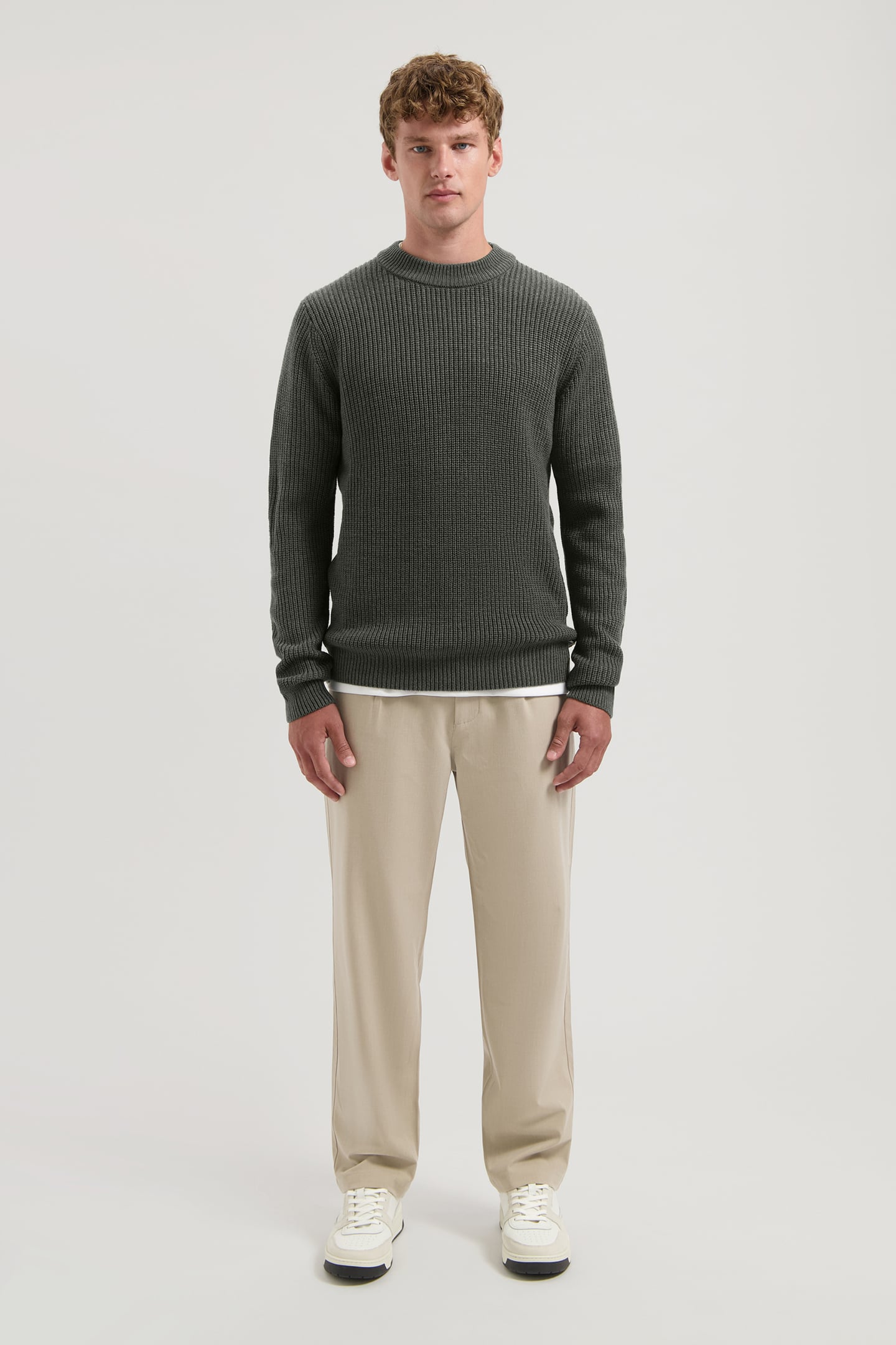 DS-CREW RIBKNIT DARK ARMY 3