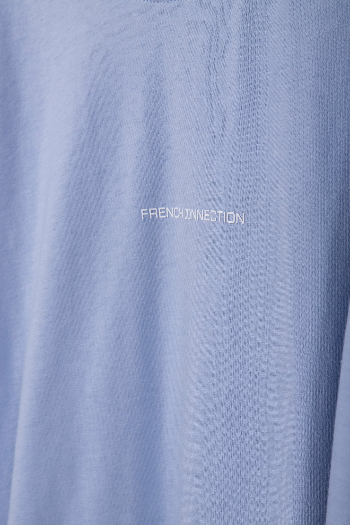 FRENCH CONNECTION TEE WASHED BLUE/WHITE 4