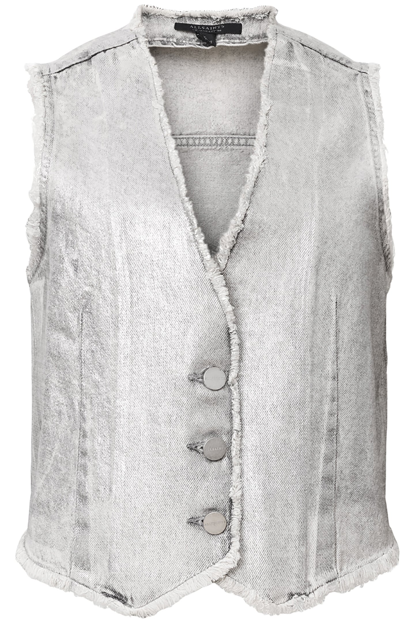 ANDREA WAISTCOAT METALLIC SILVER 4