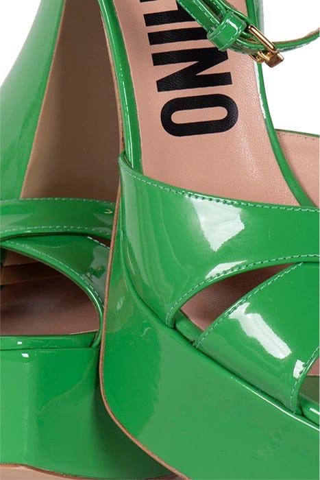 PATENT LEATHER PLATFORM SANDALS VERNICE VERDE 4