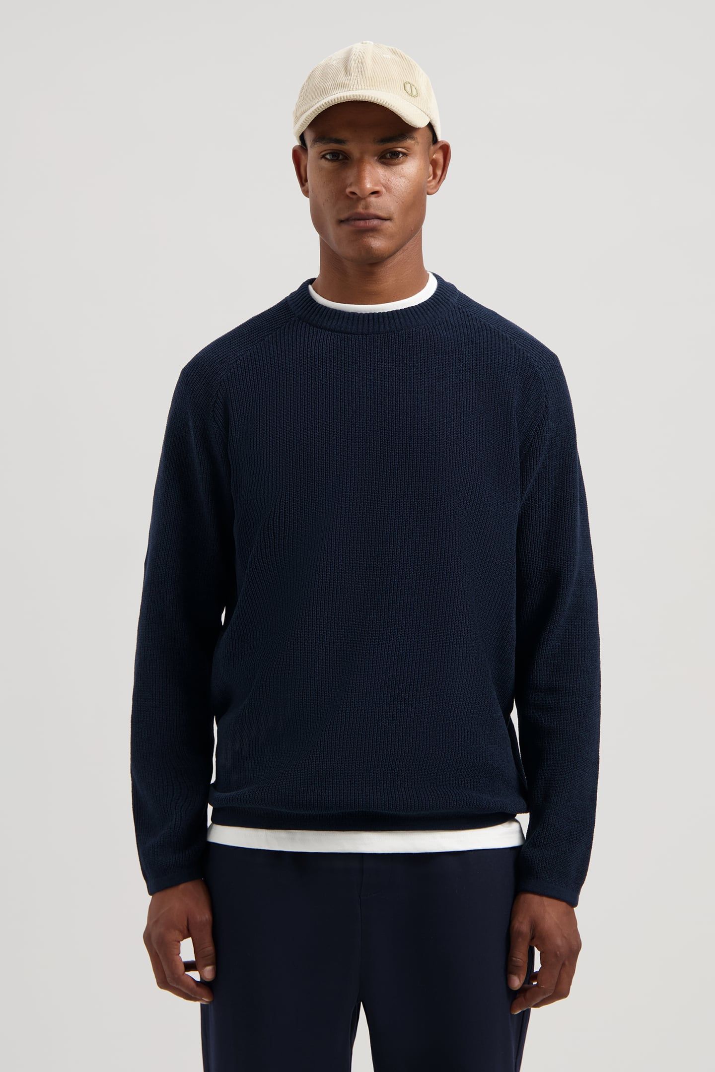 DS-CHENILLE CREWNECK DK. NAVY 1