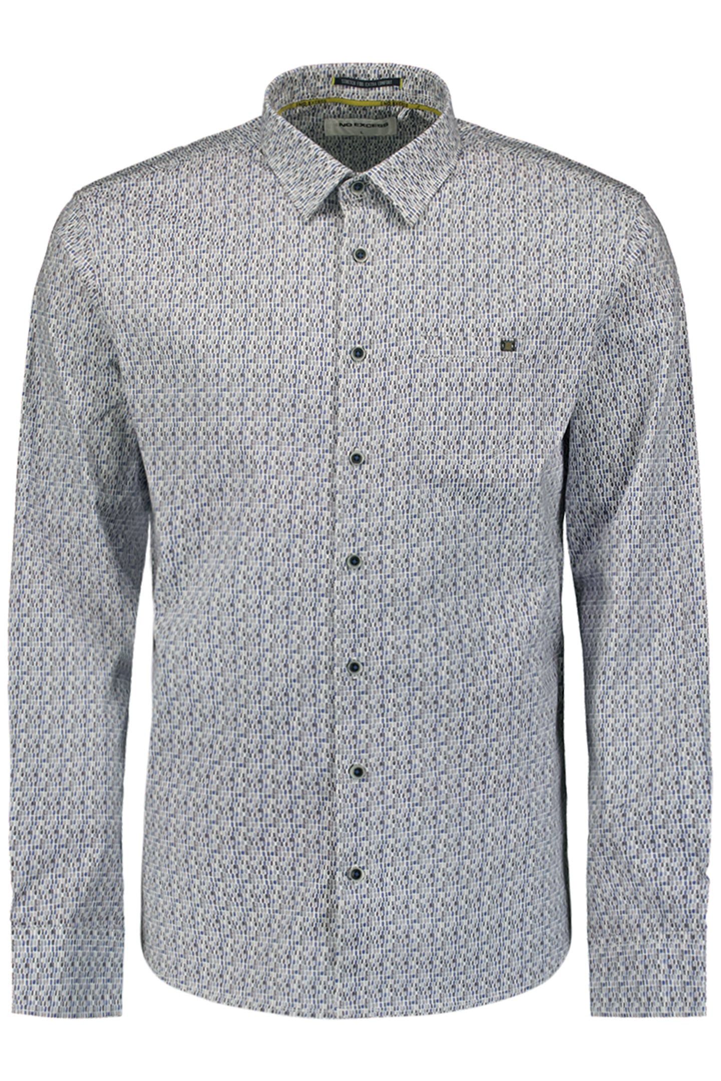 SHIRT STRETCH ALLOVER PRINTED OFFWHITE 4