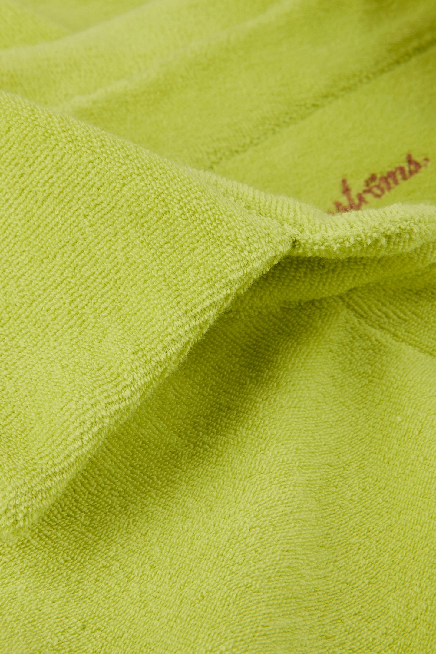 TERRY OPEN POLO SHIRT LIGHT GREEN 5