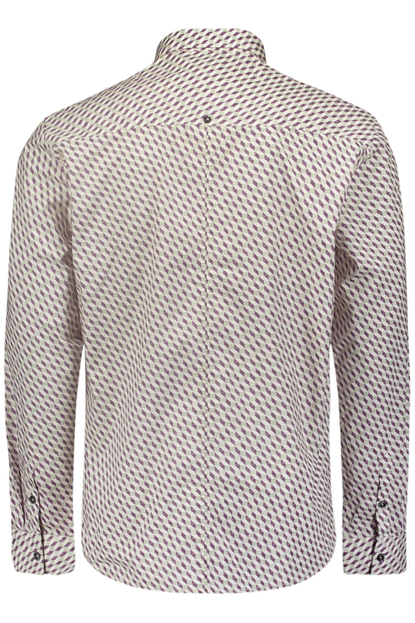 SHIRT STRETCH ALLOVER PRINTED AUBERGINE 5