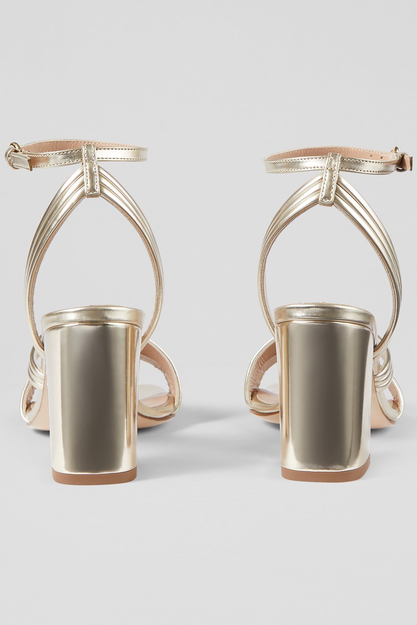 FS EDITA STRAP BLOCK HEEL PALE GOLD 4