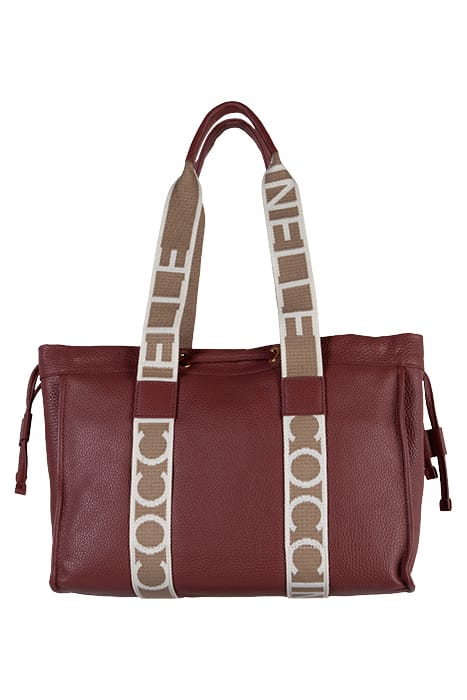GRAINED LEATHER SIGNATURE TOTE BAG 4