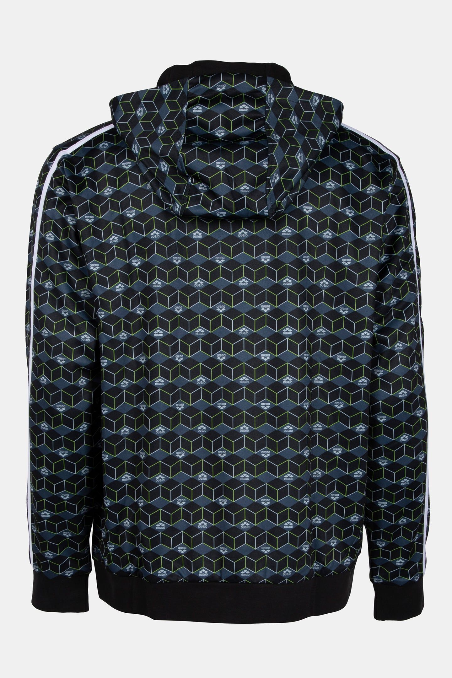 MAN HOODIE FULL ZIP A-AFM819S23 BLACK AOP 5