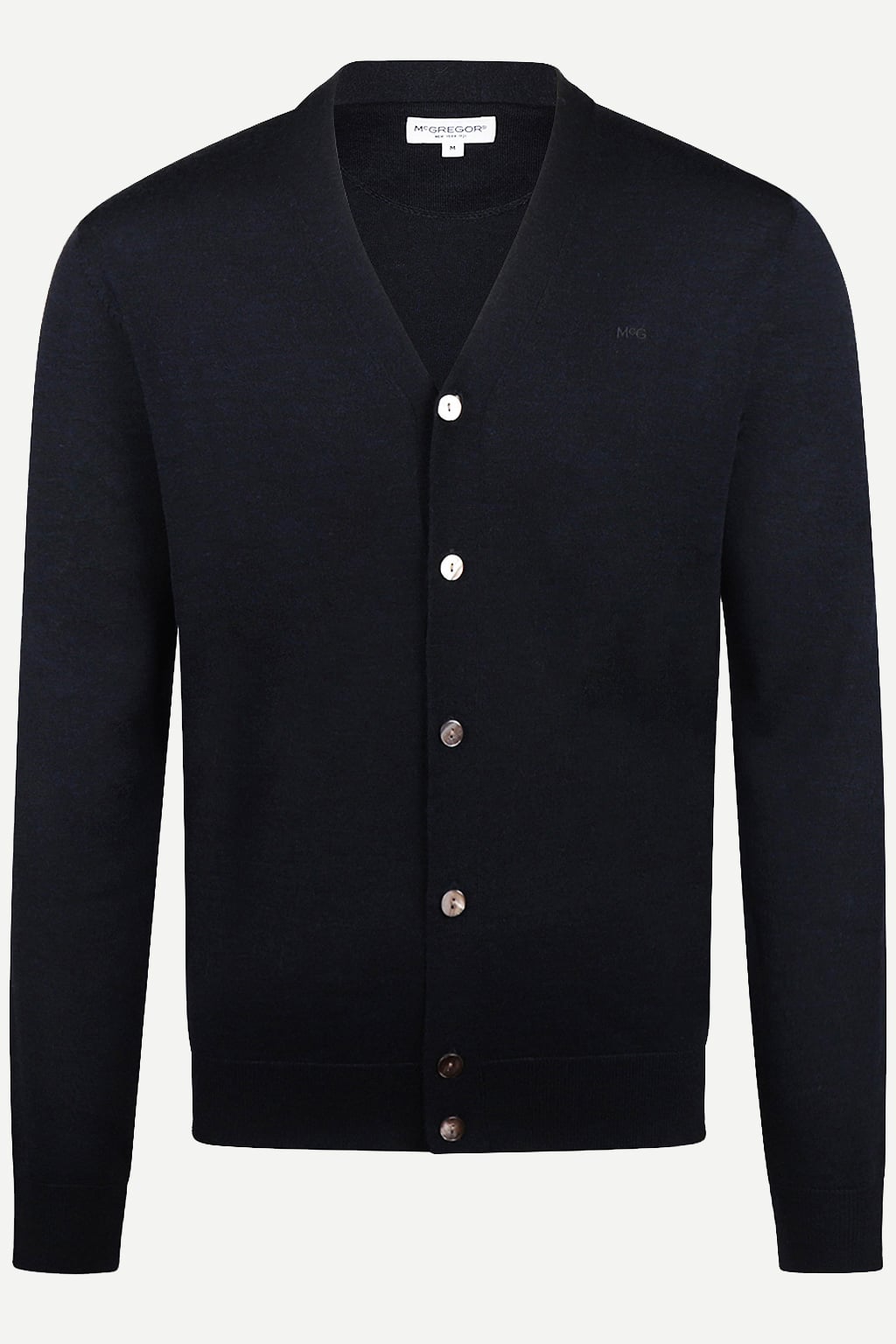 FINE MERINO CLASSIC CARDIGAN NAVY 2