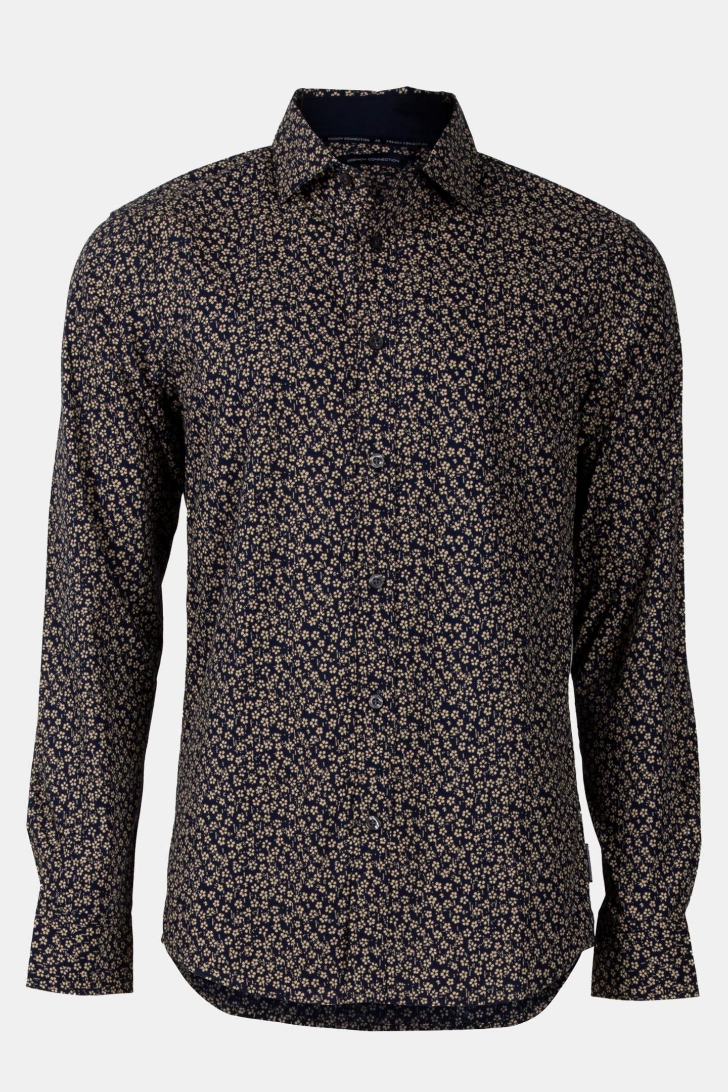 5 FLOWER LONG SLEEVE SHIRT MARINE 4