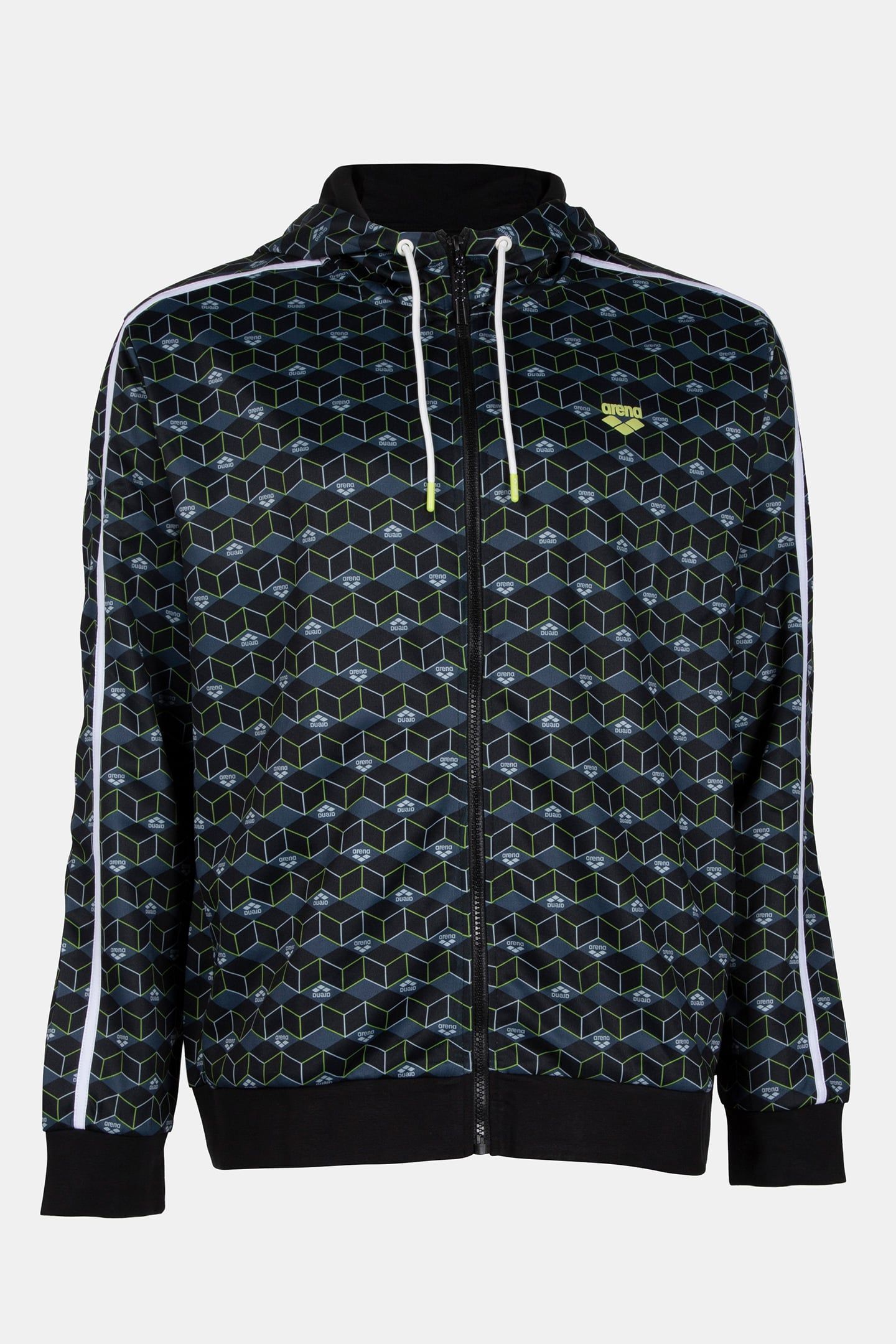 MAN HOODIE FULL ZIP A-AFM819S23 BLACK AOP 4