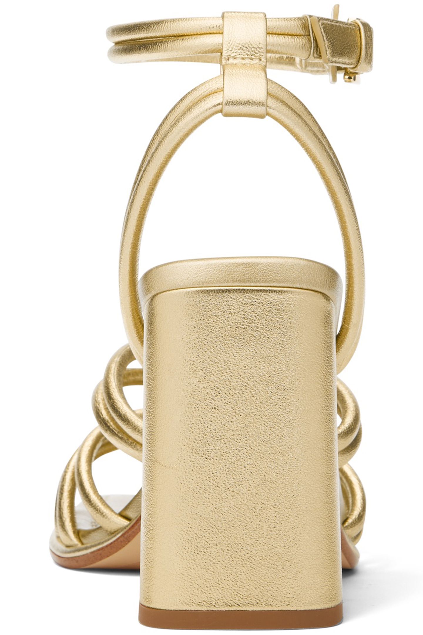 ASHIRTA BLOCK HEEL SANDAL IN  PALE GOLD 4
