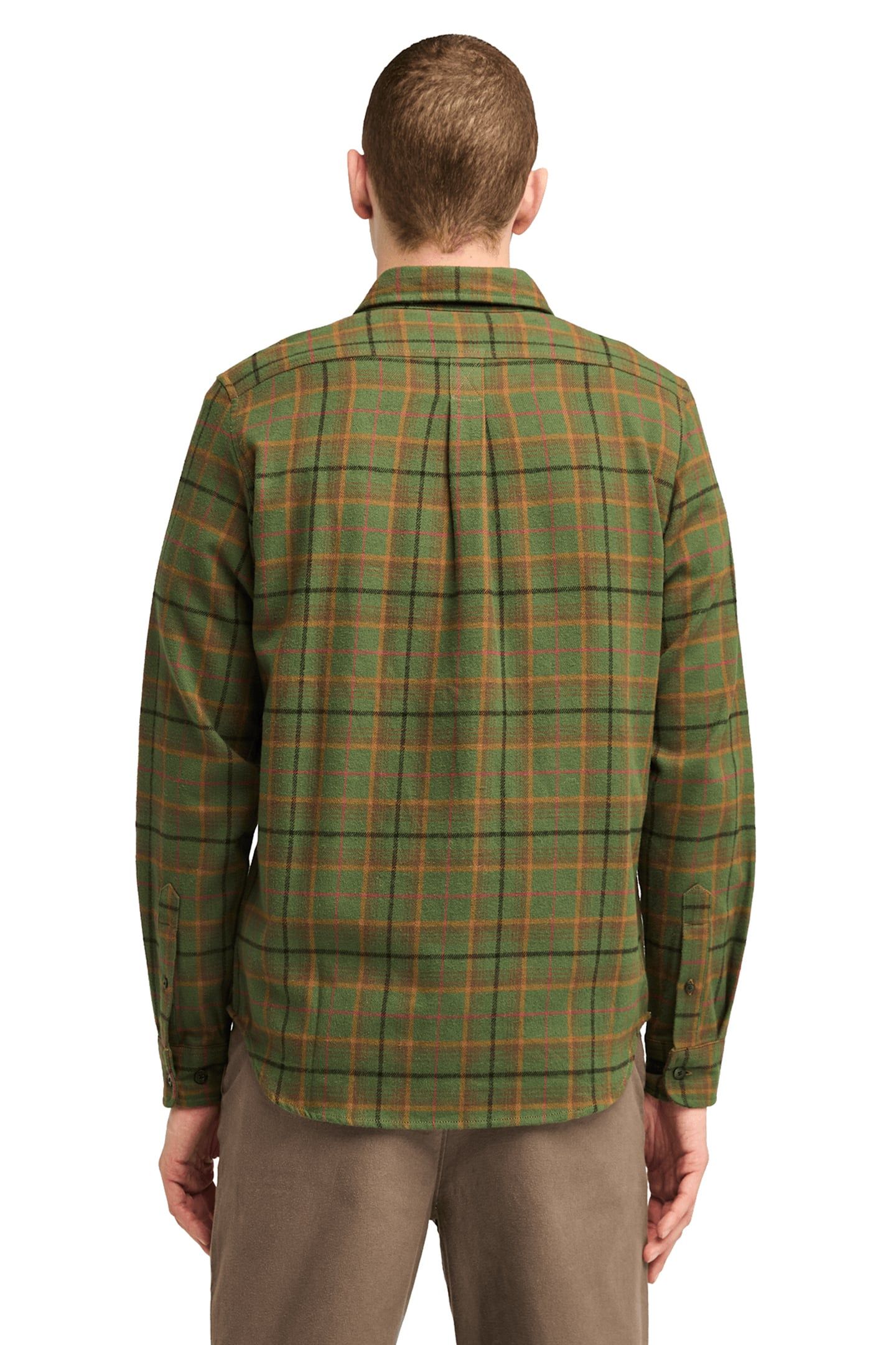 MIDWEIGHT FLANNEL CHECK SHIRT DARK WHEAT BOOT 2