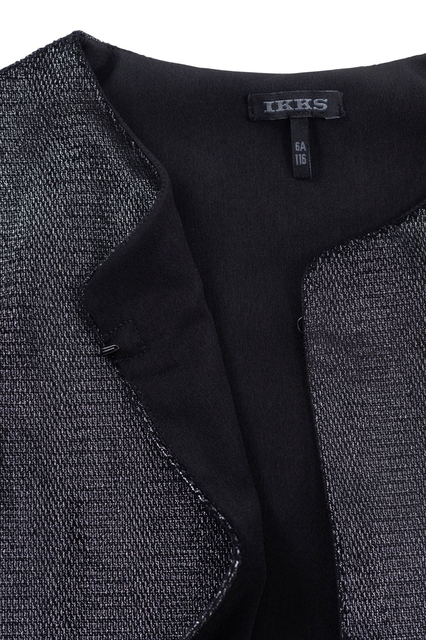 SILVER VELVET METALLIC SHORT JACKET 4