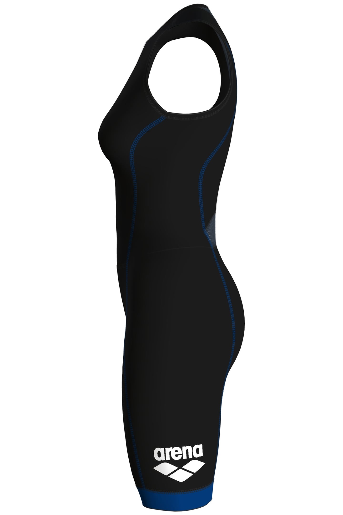 W TRISUIT ST 2.0 REAR ZIP BLACK/ROYAL 7