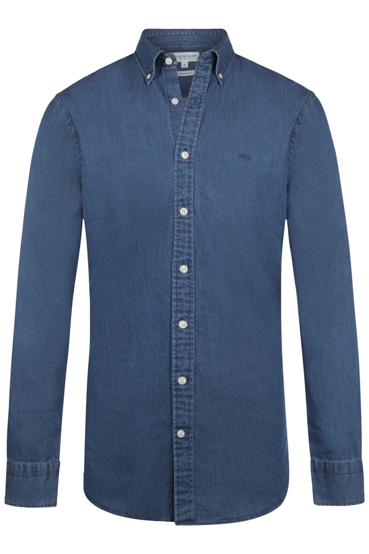 CHAMBRAY SHIRT MEDIUM BLUE 4
