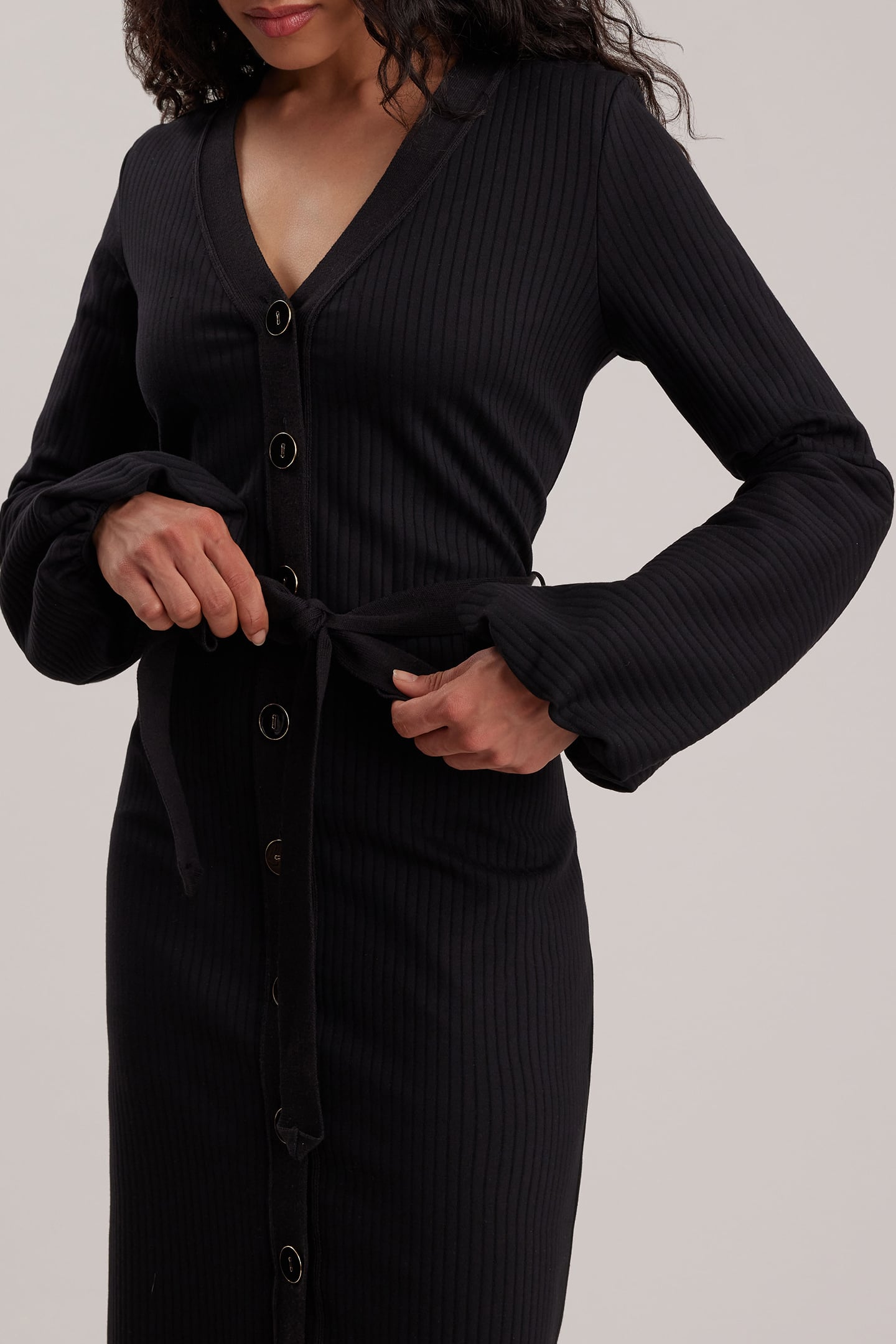 SMOOTH ROBE BLACK 6