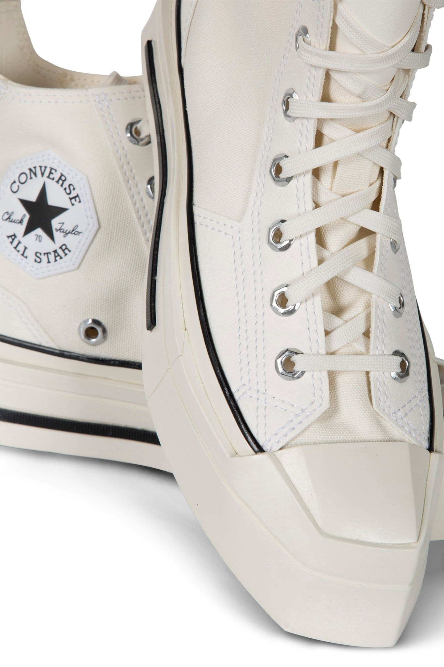 UNISEX CHUCK 70 DE LUXE SQUARED EGRET/BLACK/EGRET 4